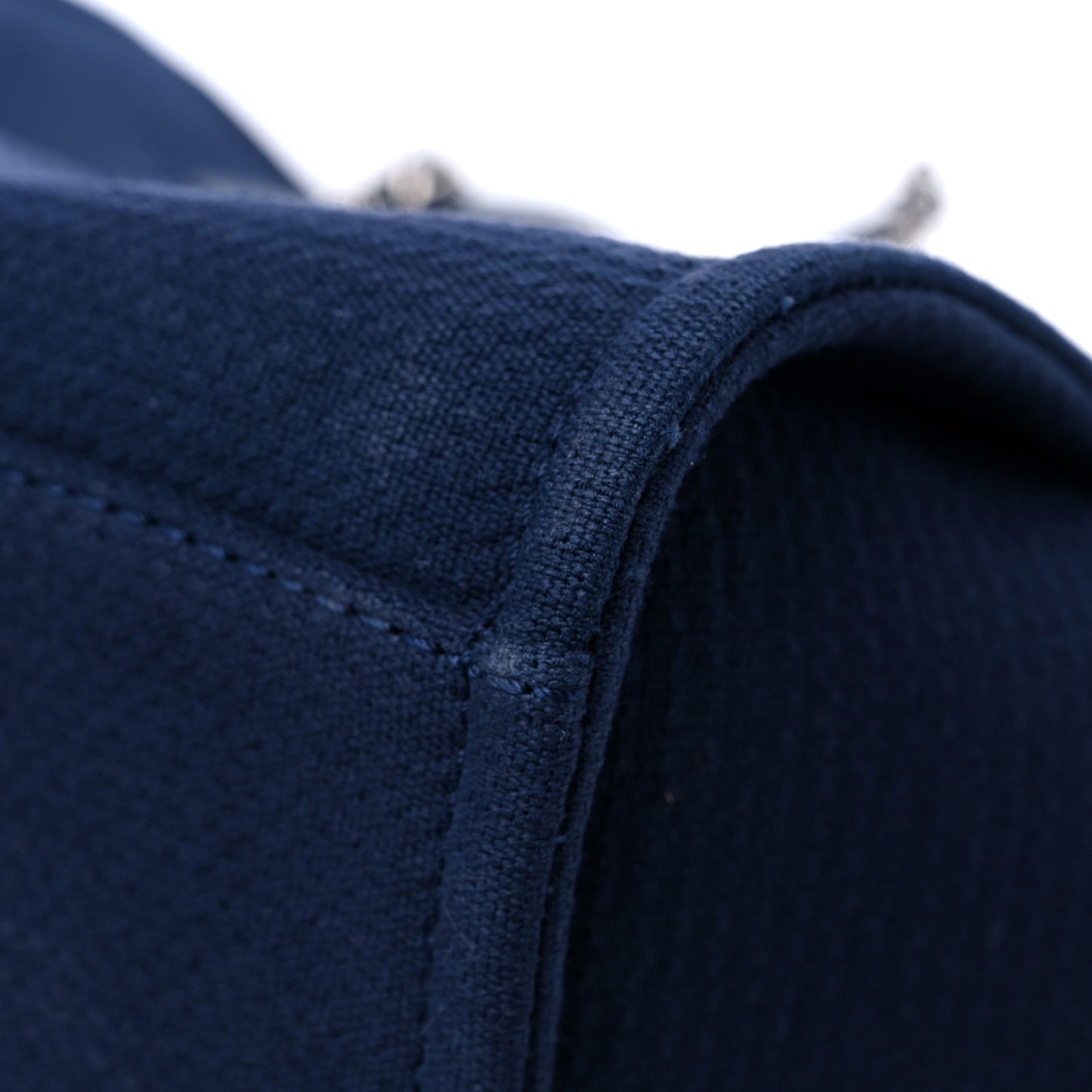 Mixed Fibers Small Deauville Tote Navy Blue