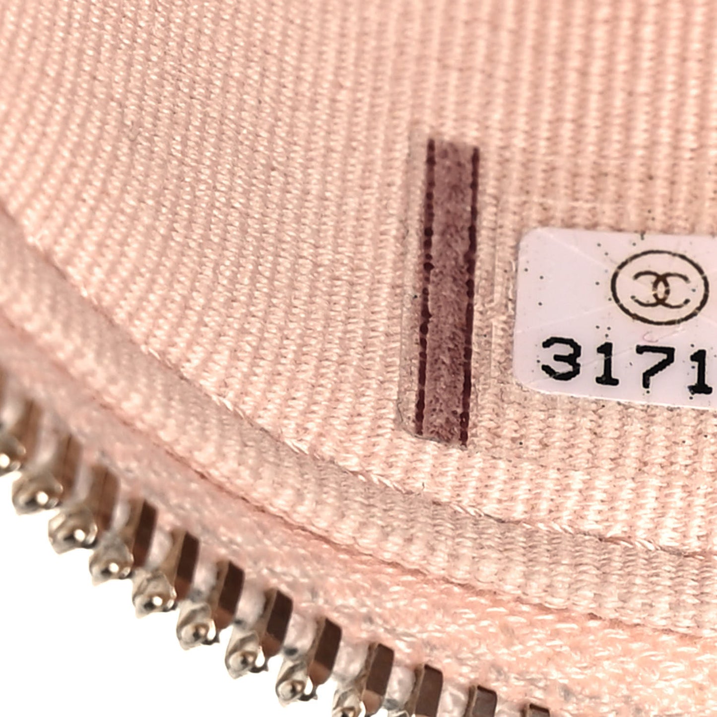 Caviar Quilted Mini Vanity Case With Chain Light Beige