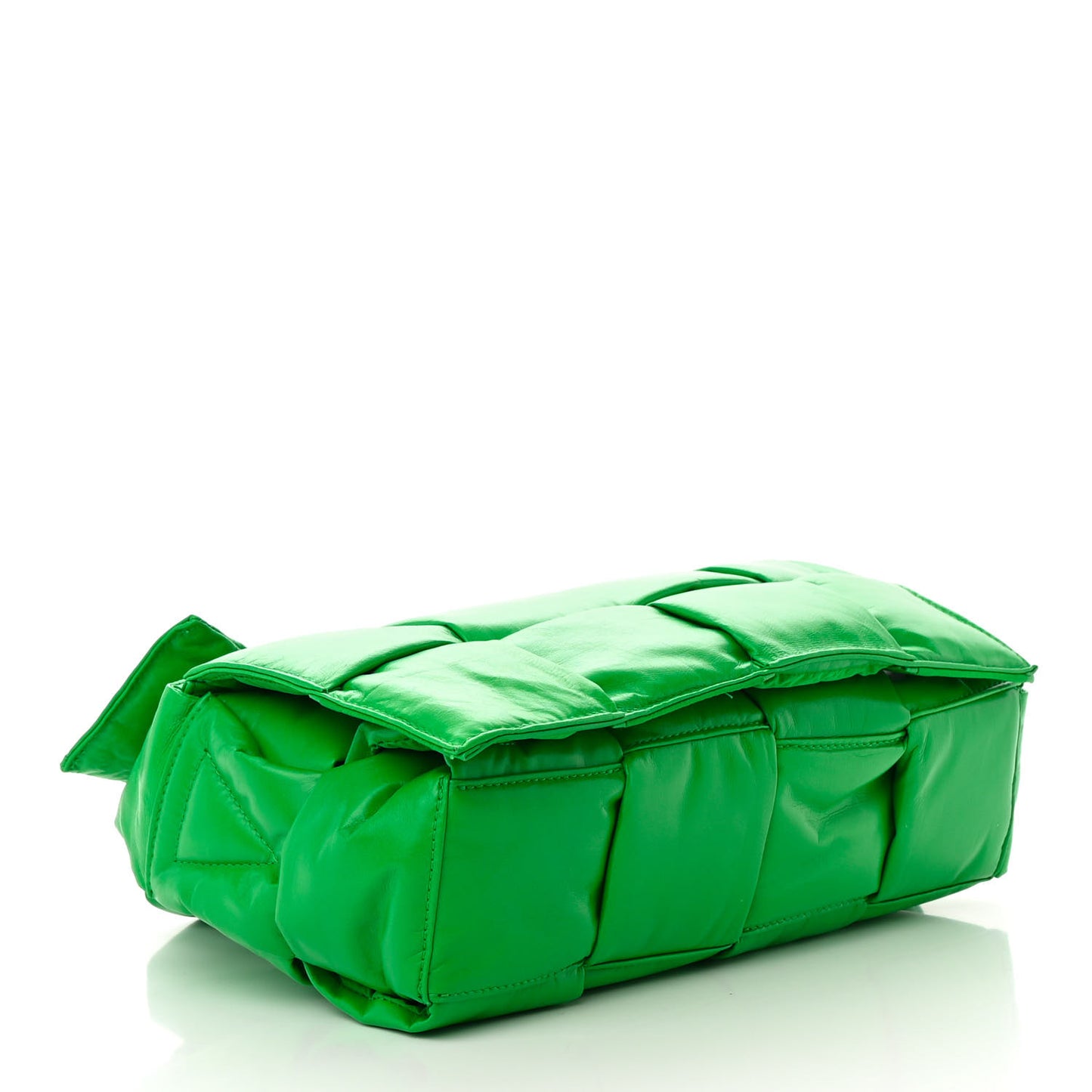 Paper Calfskin Intrecciato Padded Medium Cassette Parakeet