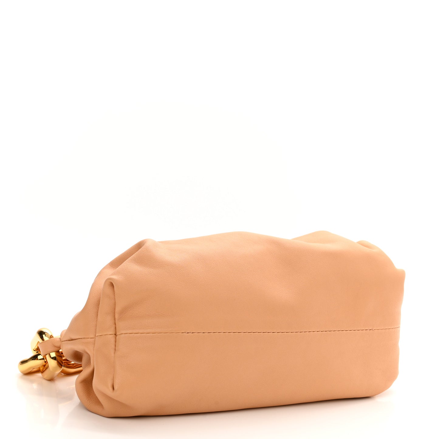 Calfskin Teen Chain Pouch Almond