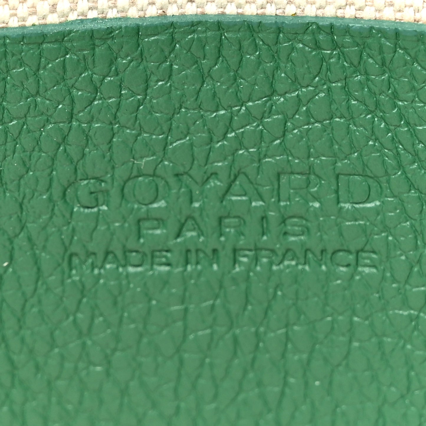 Goyardine Plumet Wallet Clutch Green