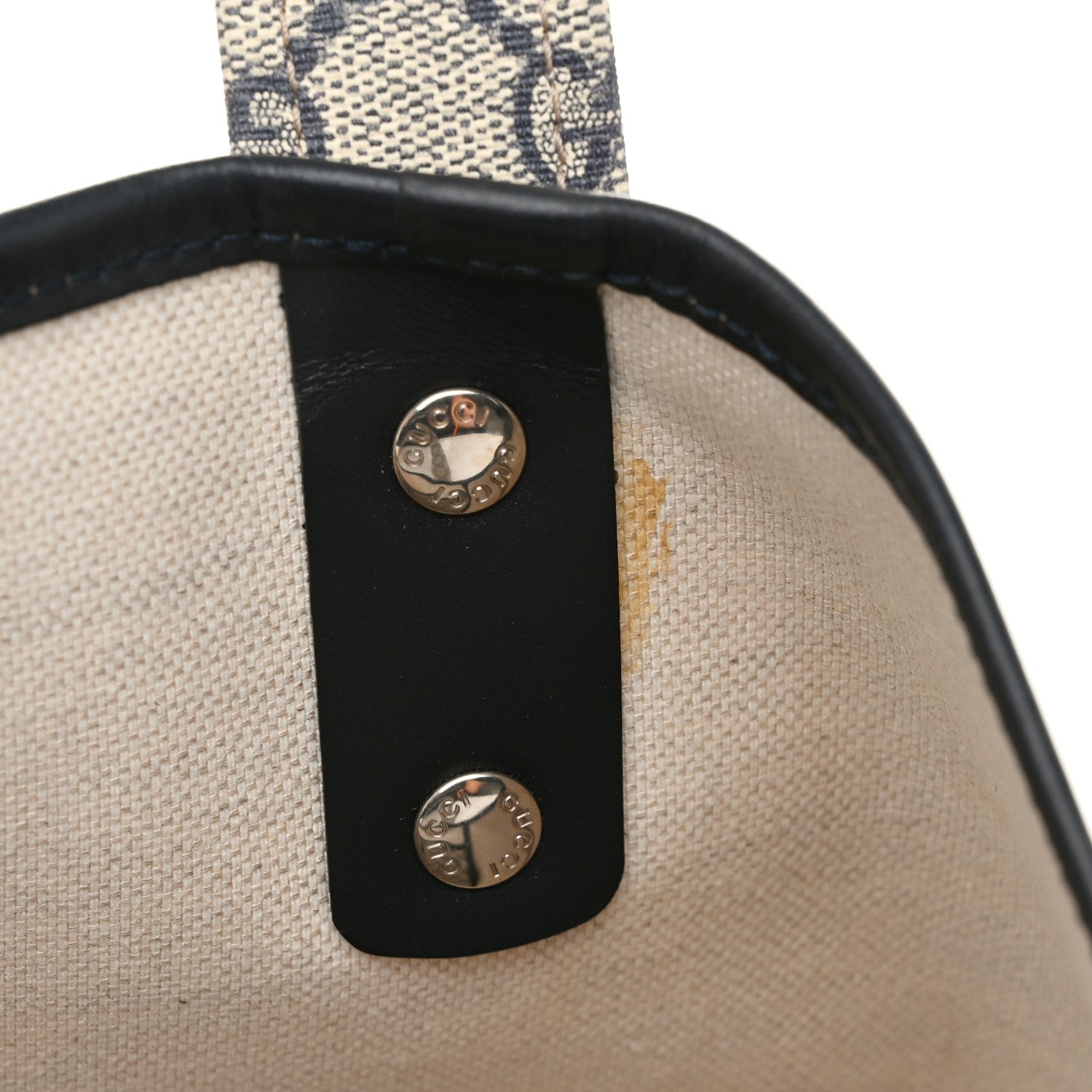 Gucci GG Plus Monogram Medium Signature Web Loop Tote Navy 11 of 12