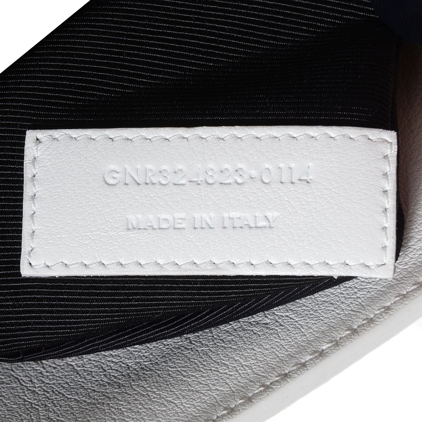 Leather Small Sac de Jour White