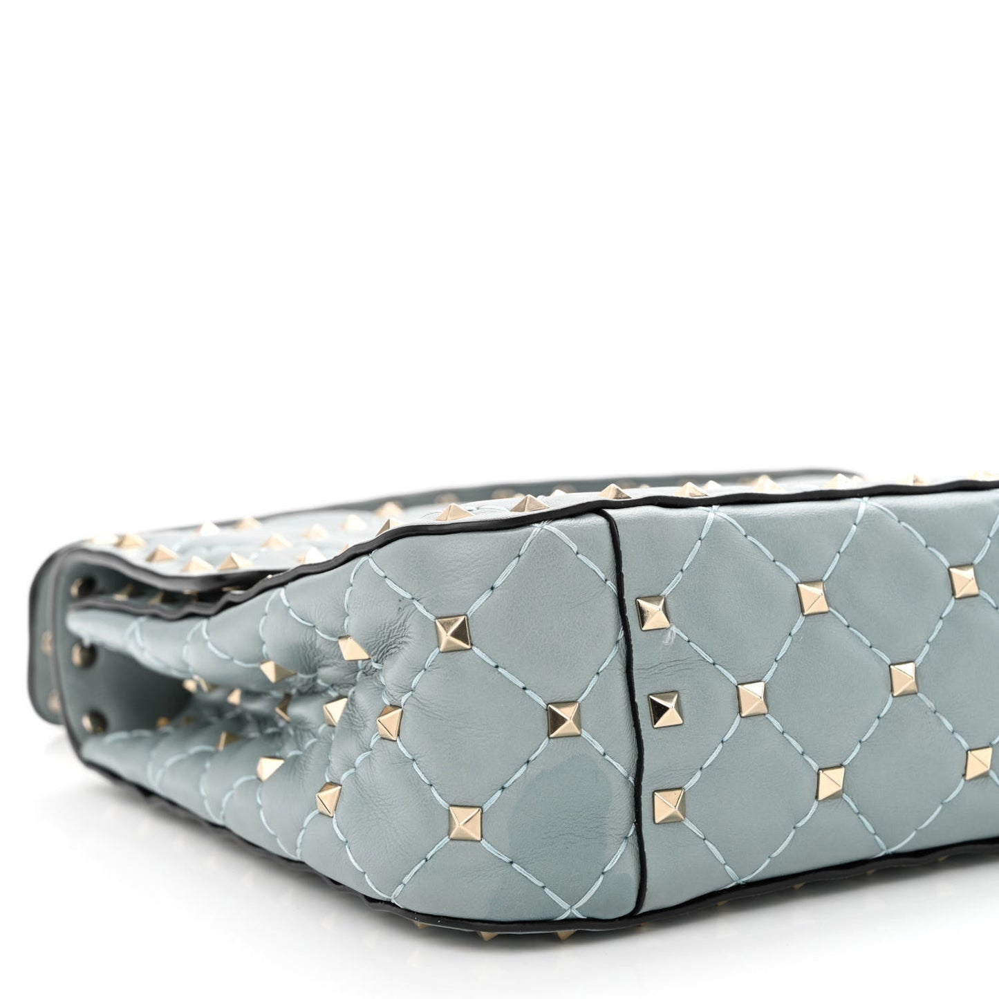 Nappa Medium Rockstud Spike Shoulder Bag Nube
