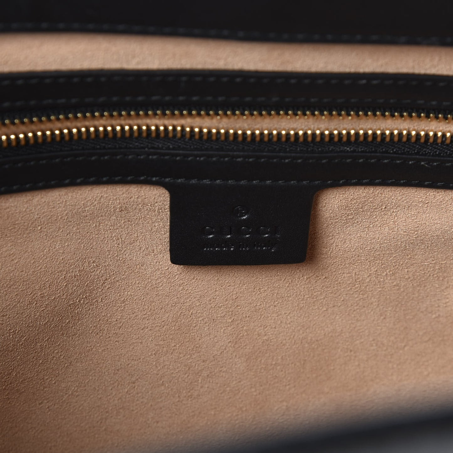 Suede Patent GG Web Medium Ophidia Top Handle Chain Nocciola Black