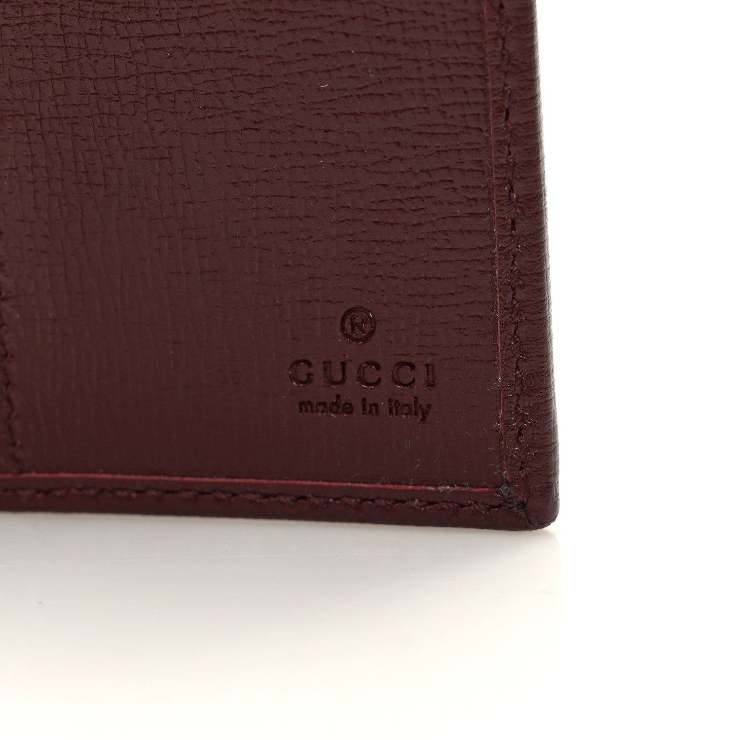 Gucci GG Supreme Monogram Azalea Calfskin Retro Interlocking G Passport Case Beige Red 4 of 7