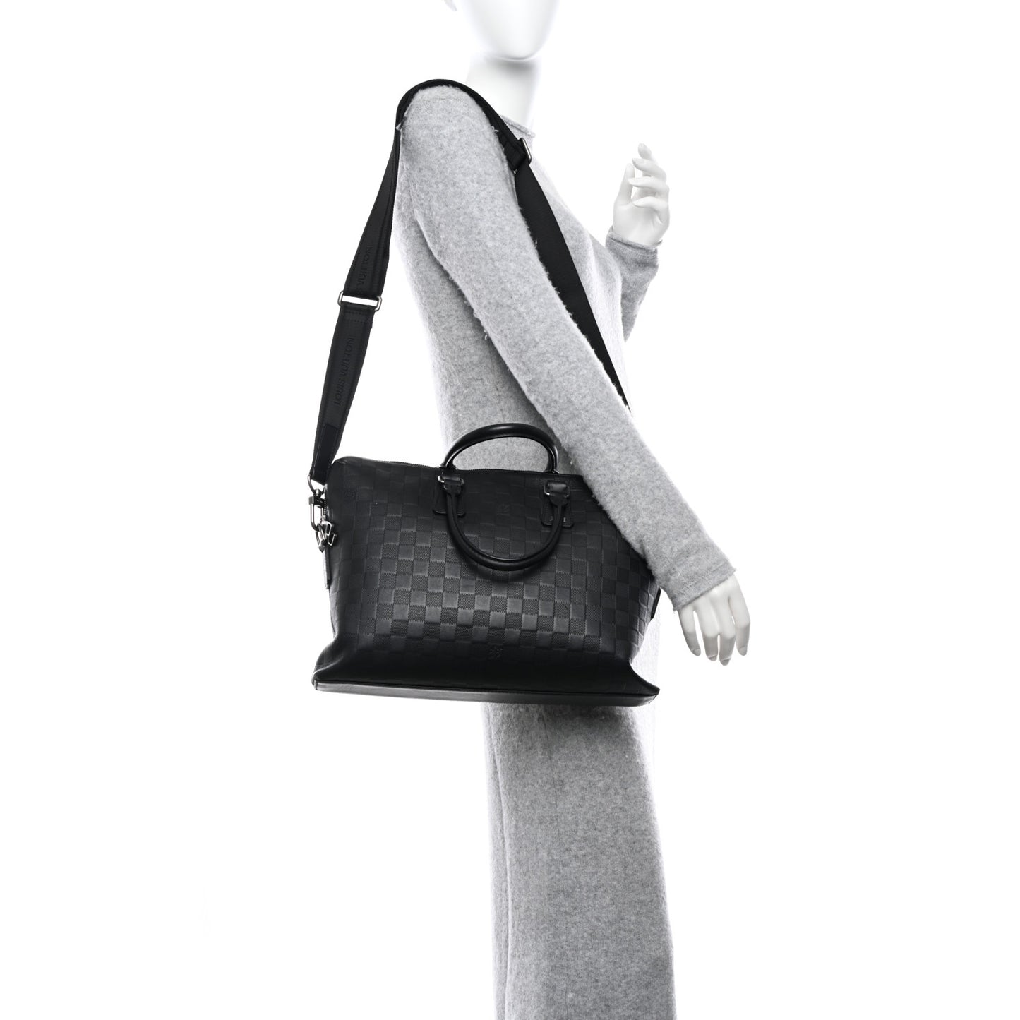 Damier Infini Porte-Documents Jour Onyx