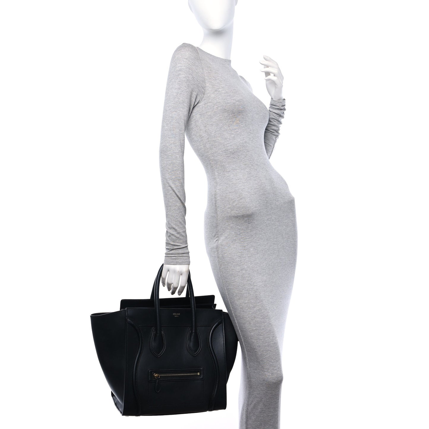 Smooth Calfskin Mini Luggage Black