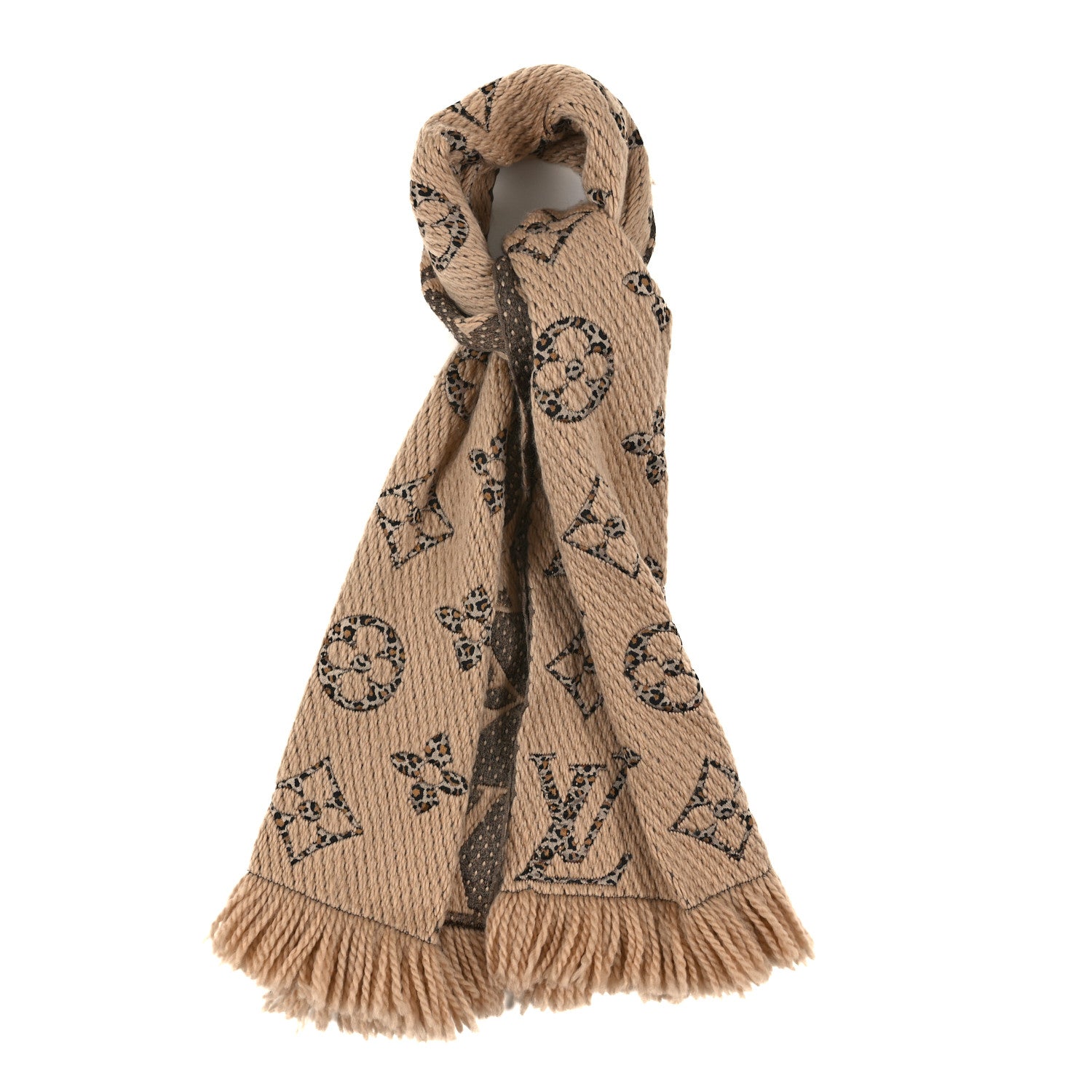 Louis Vuitton Wool Silk Monogram Giant Jungle Logomania Shine