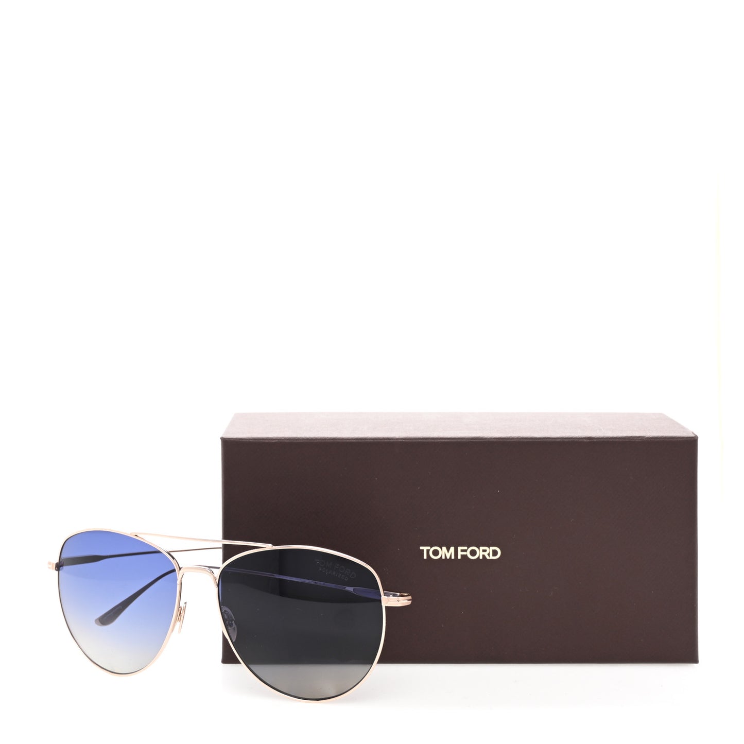 Titanium Milla Aviator Sunglasses TF784 Gold
