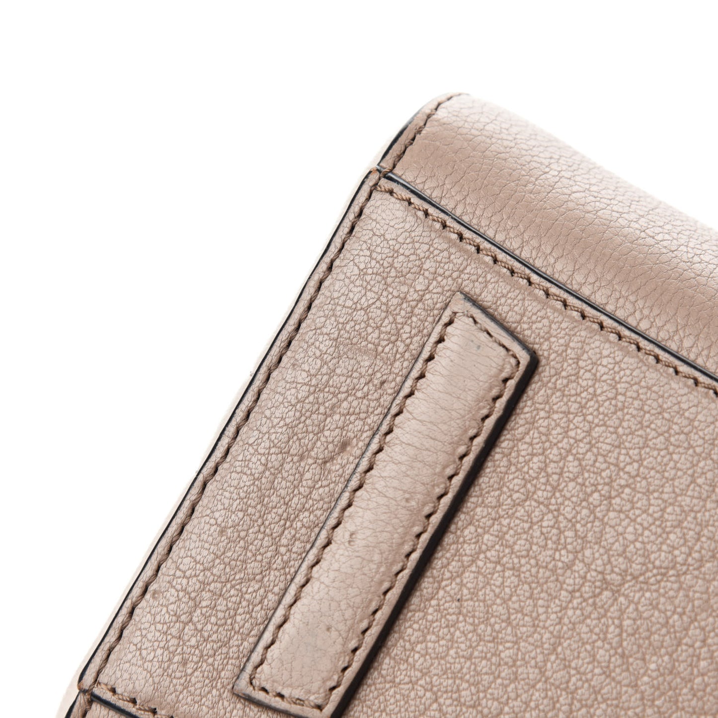 Sugar Goatskin Mini Tri-Color Antigona Linen