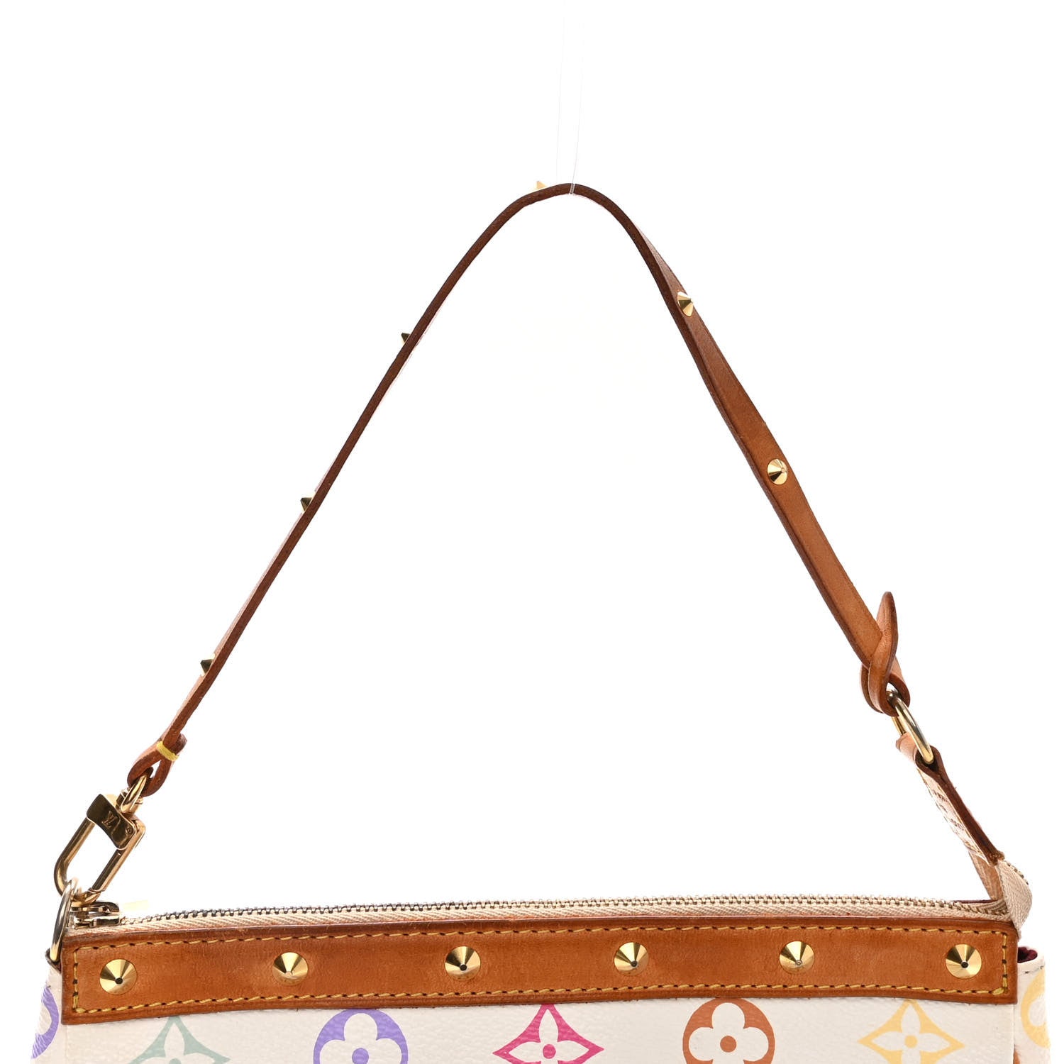Louis Vuitton Monogram Multicolor Pochette Accessories White 10 of 12