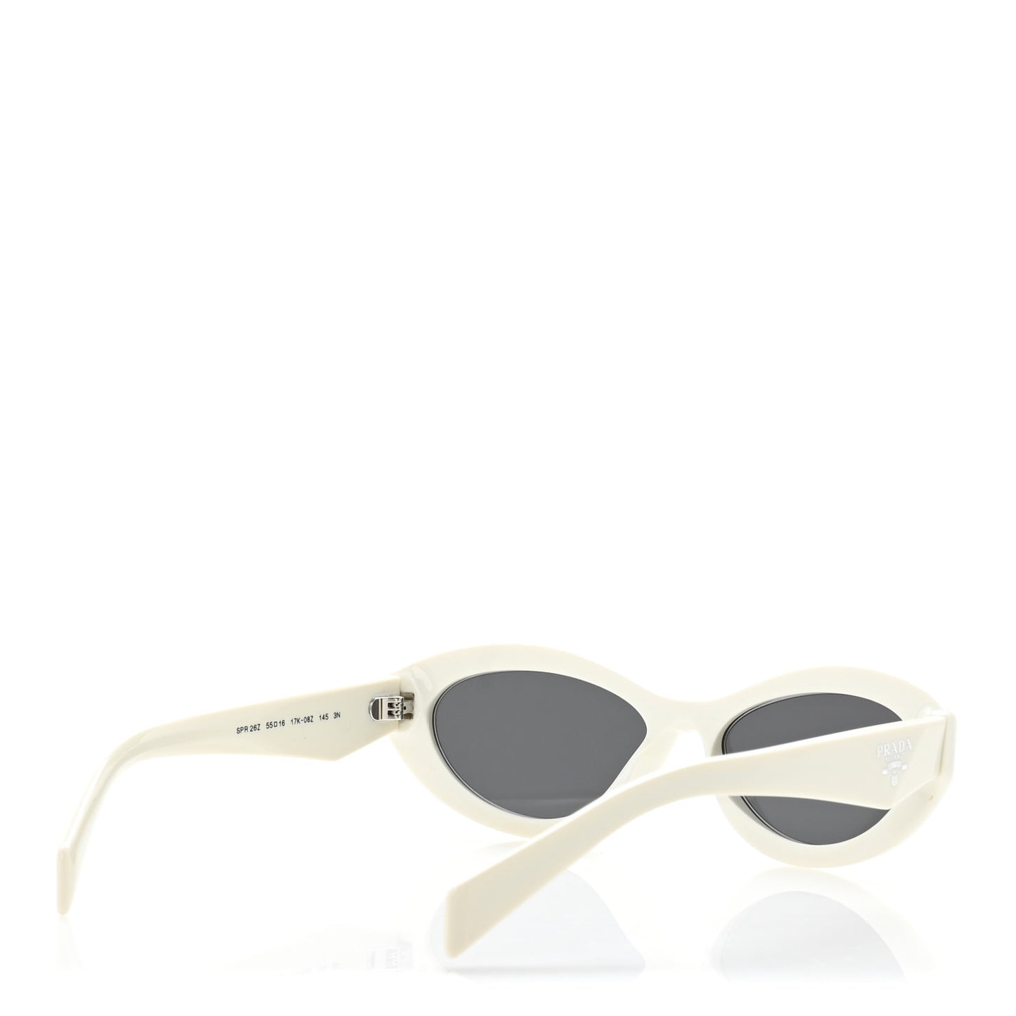 Acetate Oval Sunglasses SPR 26Z White