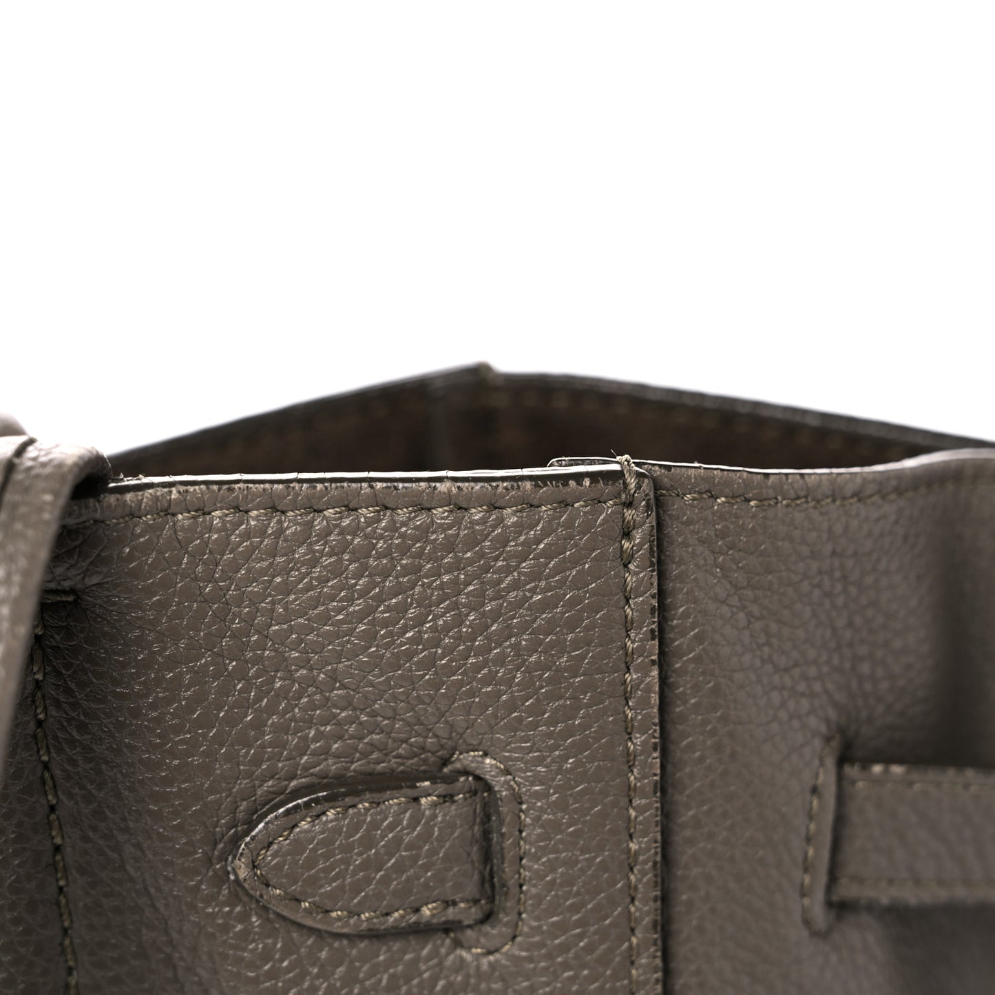 Soft Grained Calfskin Small Belt Cabas Phantom Taupe