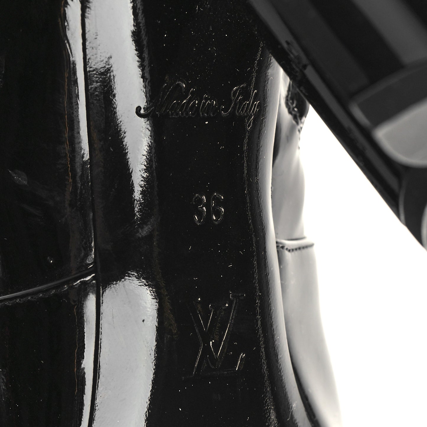 Patent Uniformes Silhouette Ankle Boots 36 Black