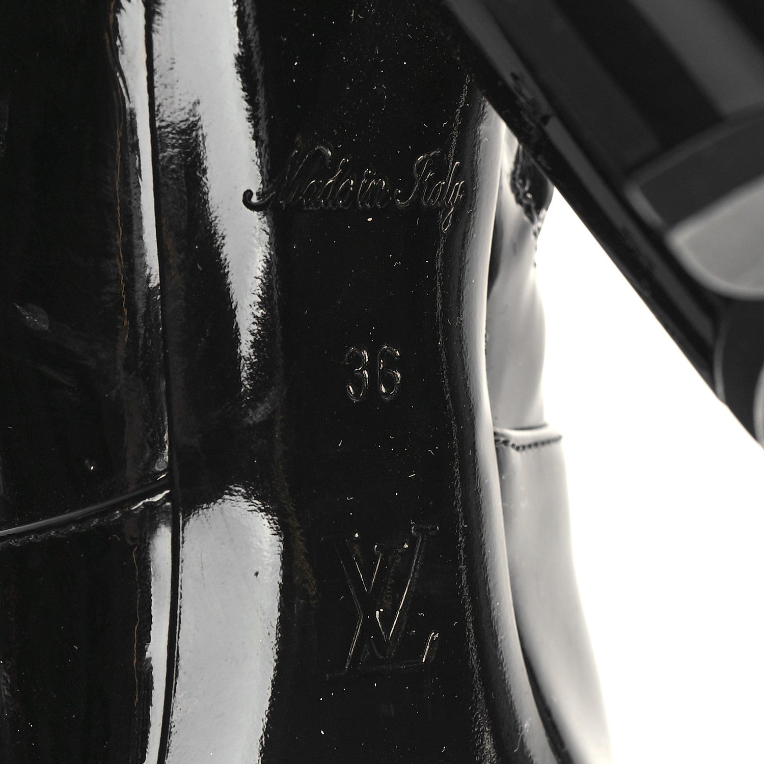 Louis Vuitton Patent Uniformes Silhouette Ankle Boots 36 Black 7 of 7