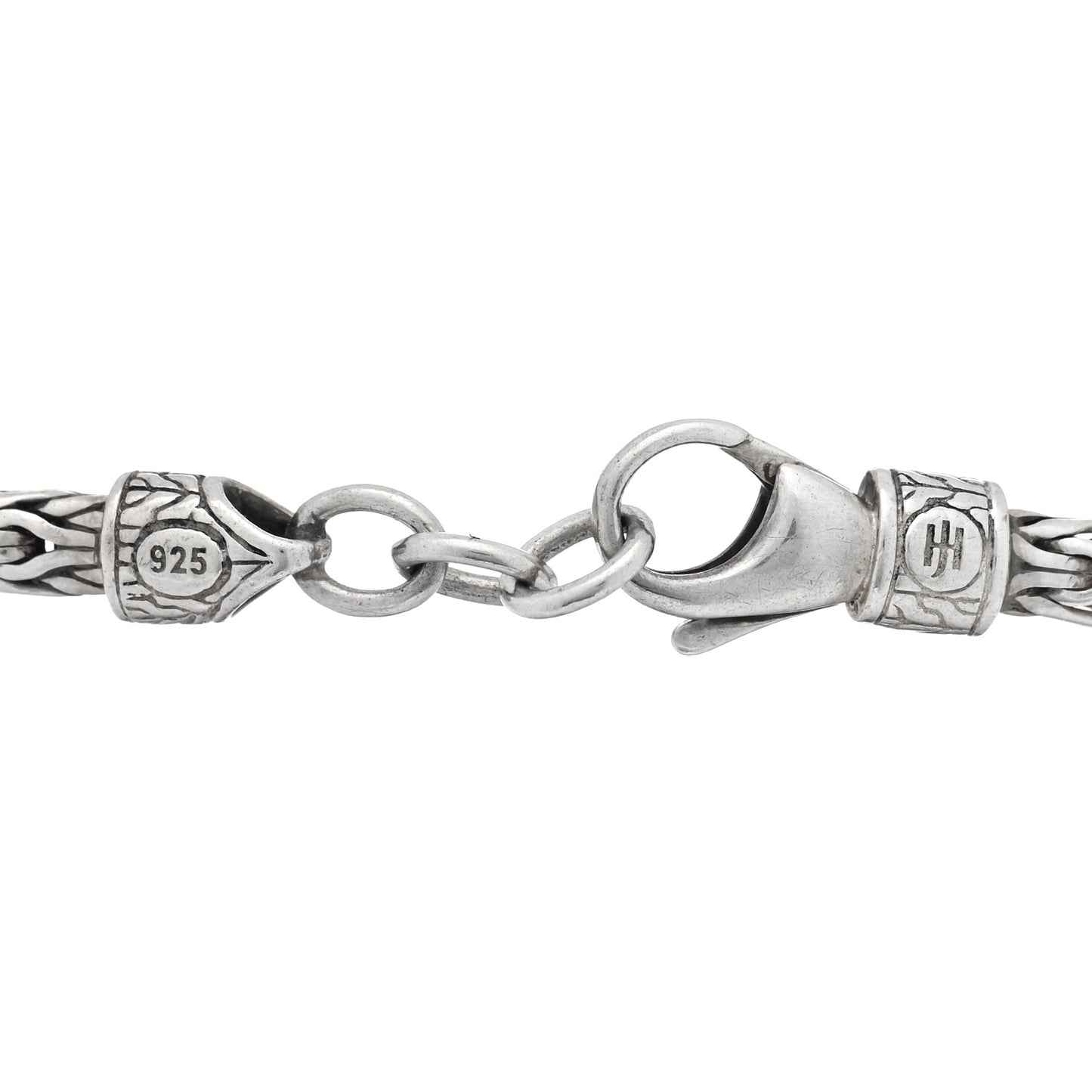 Sterling Silver Blue Sapphire Double Dragon Head Legends Naga Bracelet