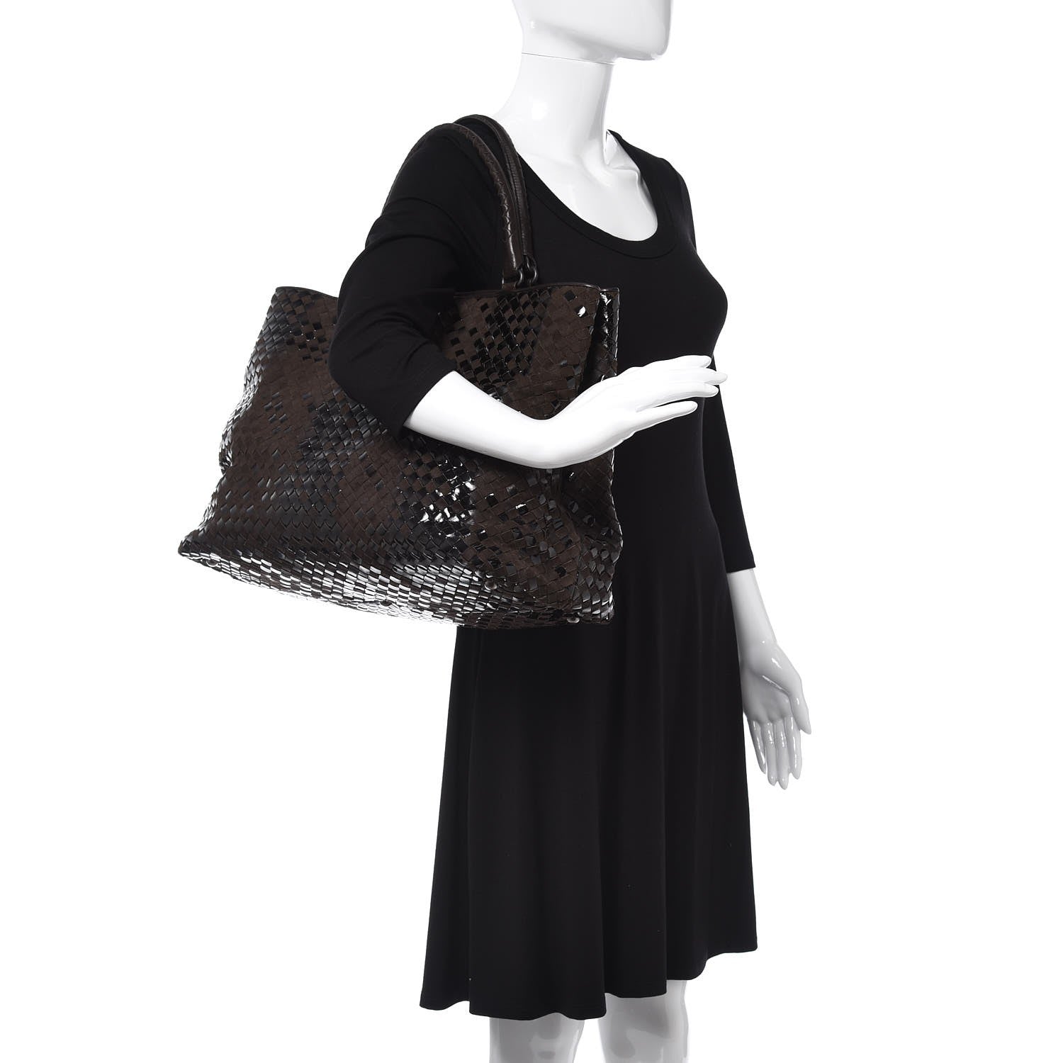 Bottega Veneta Intrecciato Rugiada Vintaga Shopper Moro 2 of 8