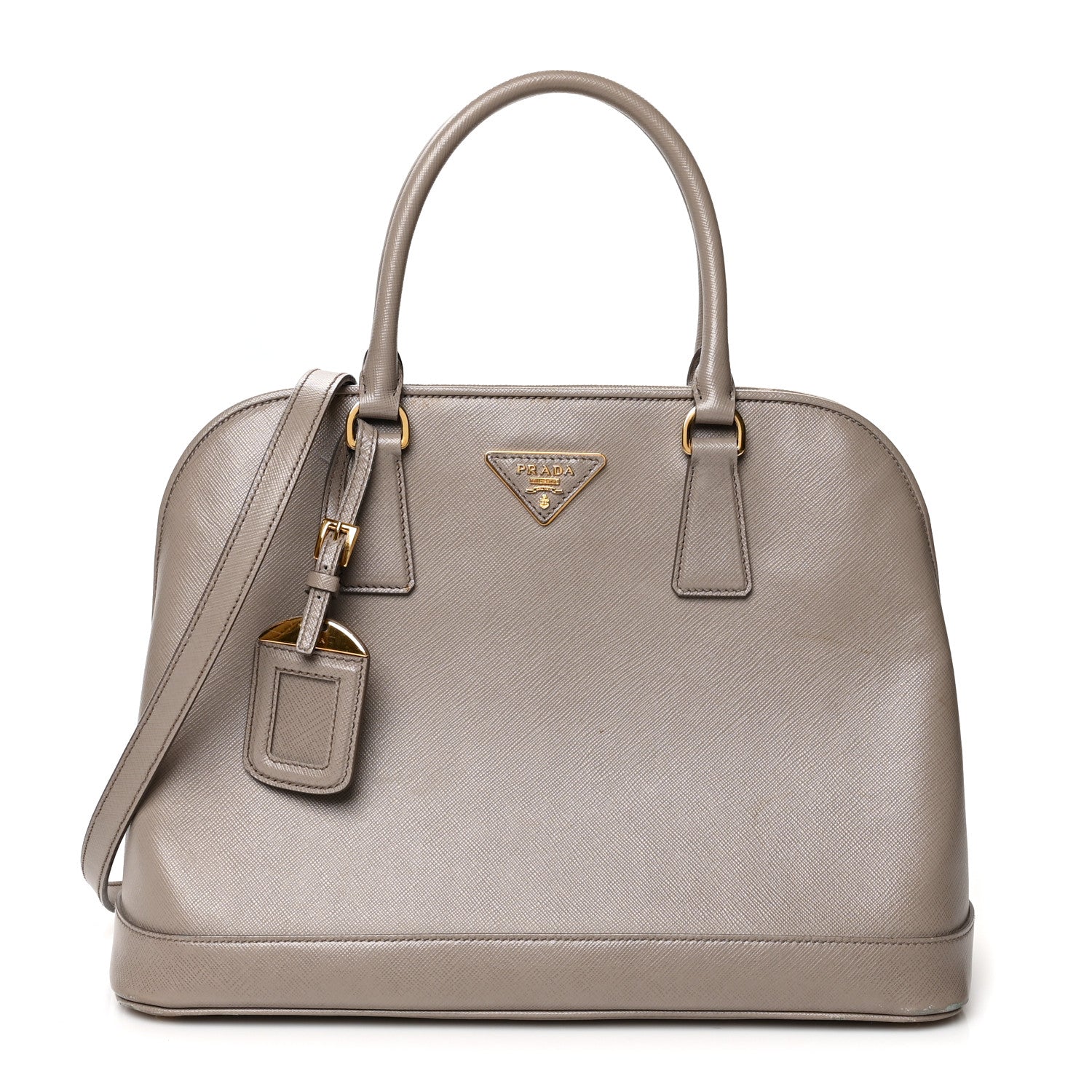 Prada Saffiano Lux Open Promenade Tote Argilla 1096084 – FASHIONPHILE