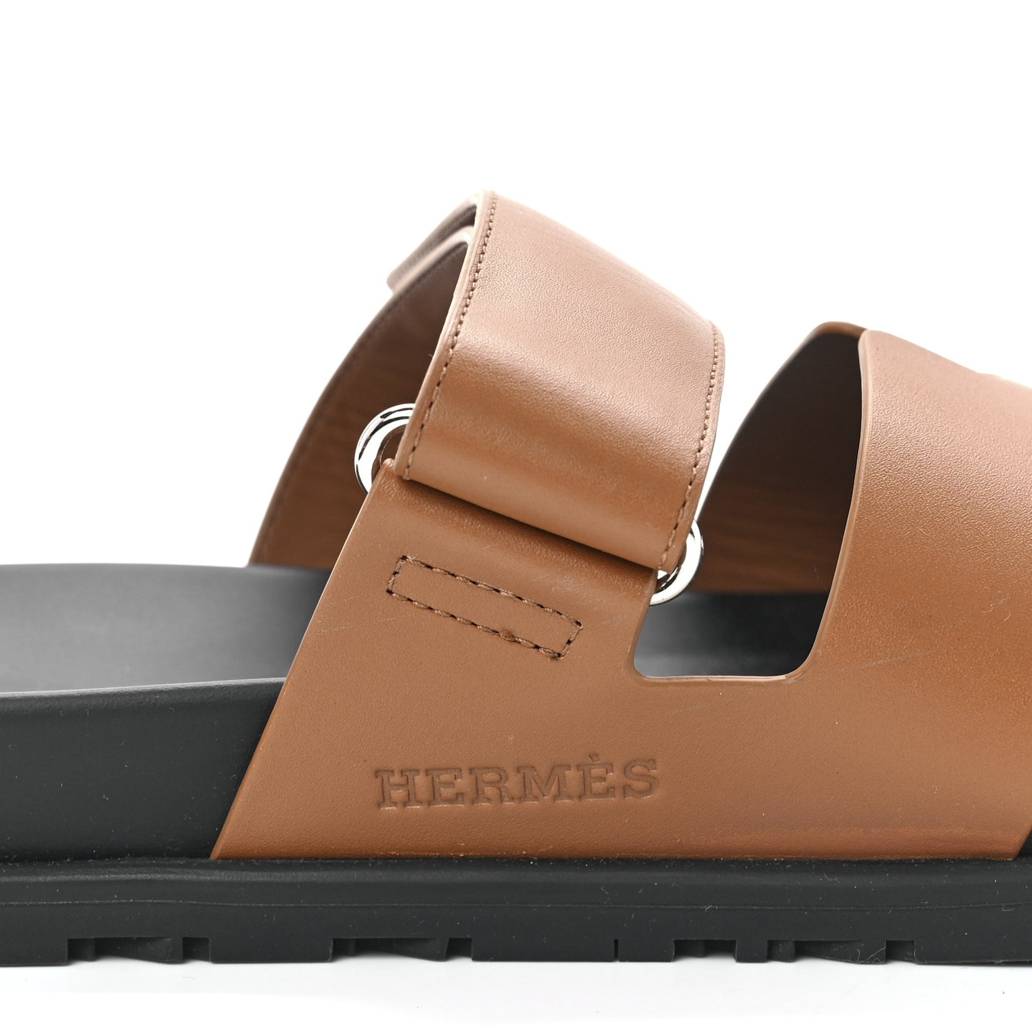 Calfskin Mens Chypre Sandals 43 Naturel