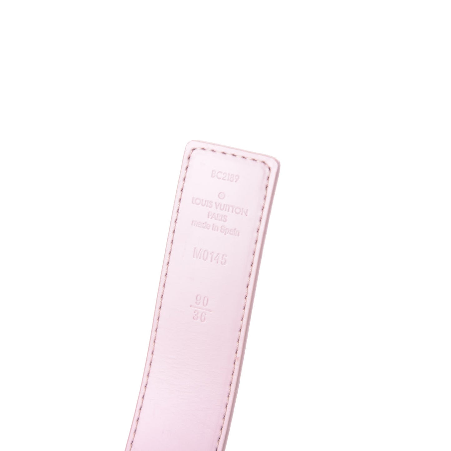 Damier Azur LV Initiales 32mm Belt 90 36 Rose Ballerine