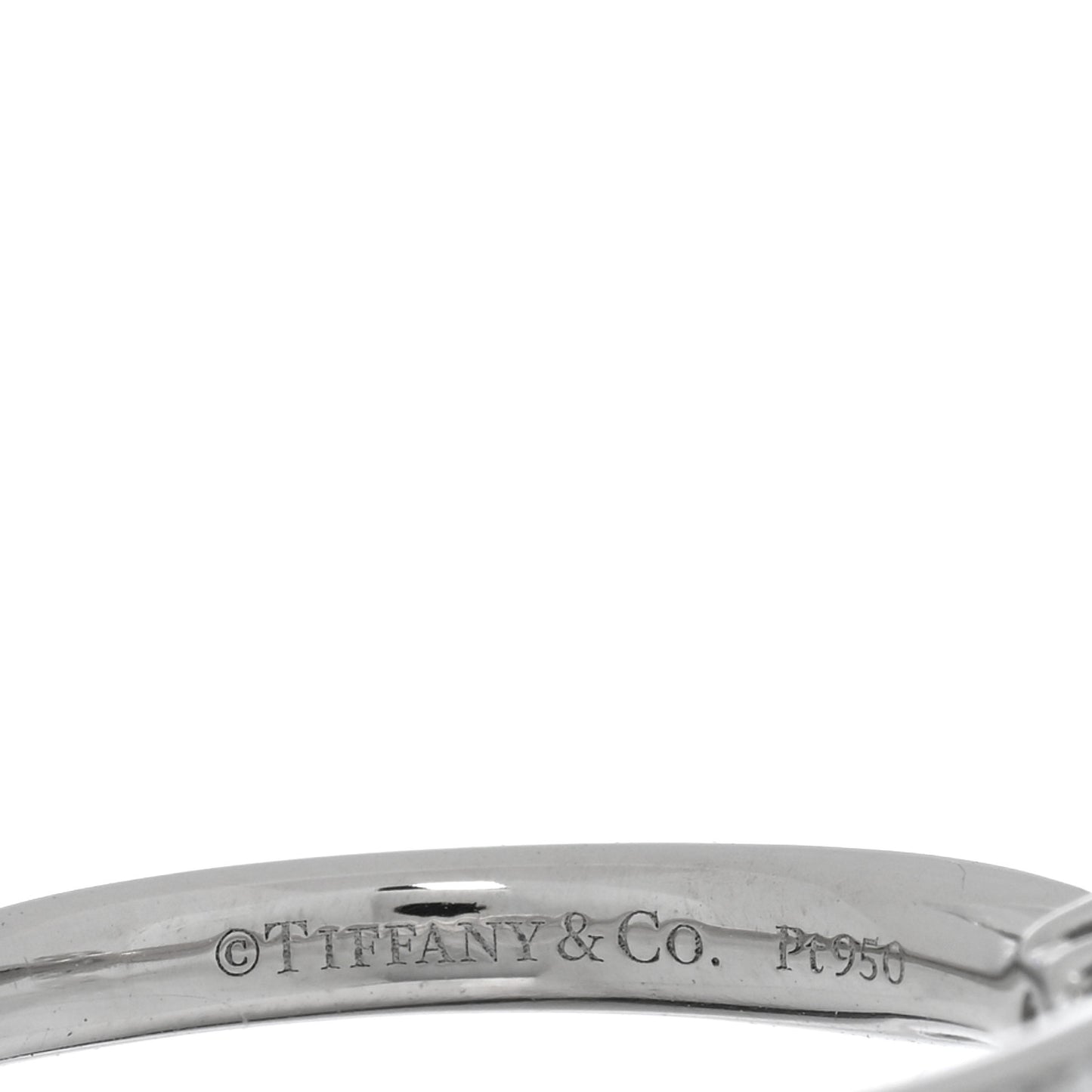 Platinum Diamond .21ct Round Brilliant Harmony Engagement Ring 48 4.5
