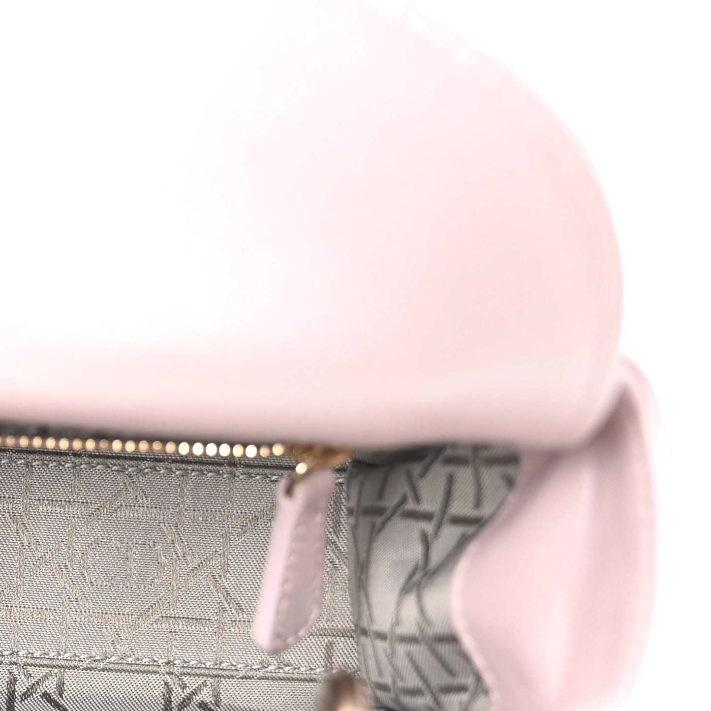 Metallic Lambskin Cannage Mini Lady Dior Lotus