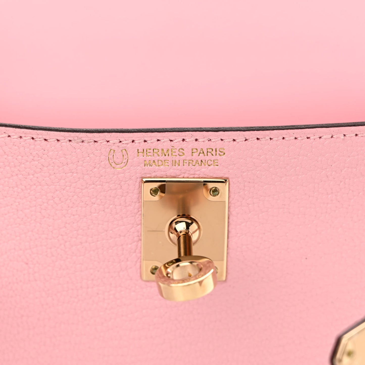 Chevre Mysore Horseshoe Mini Kelly Sellier 20 Rose Sakura Nata