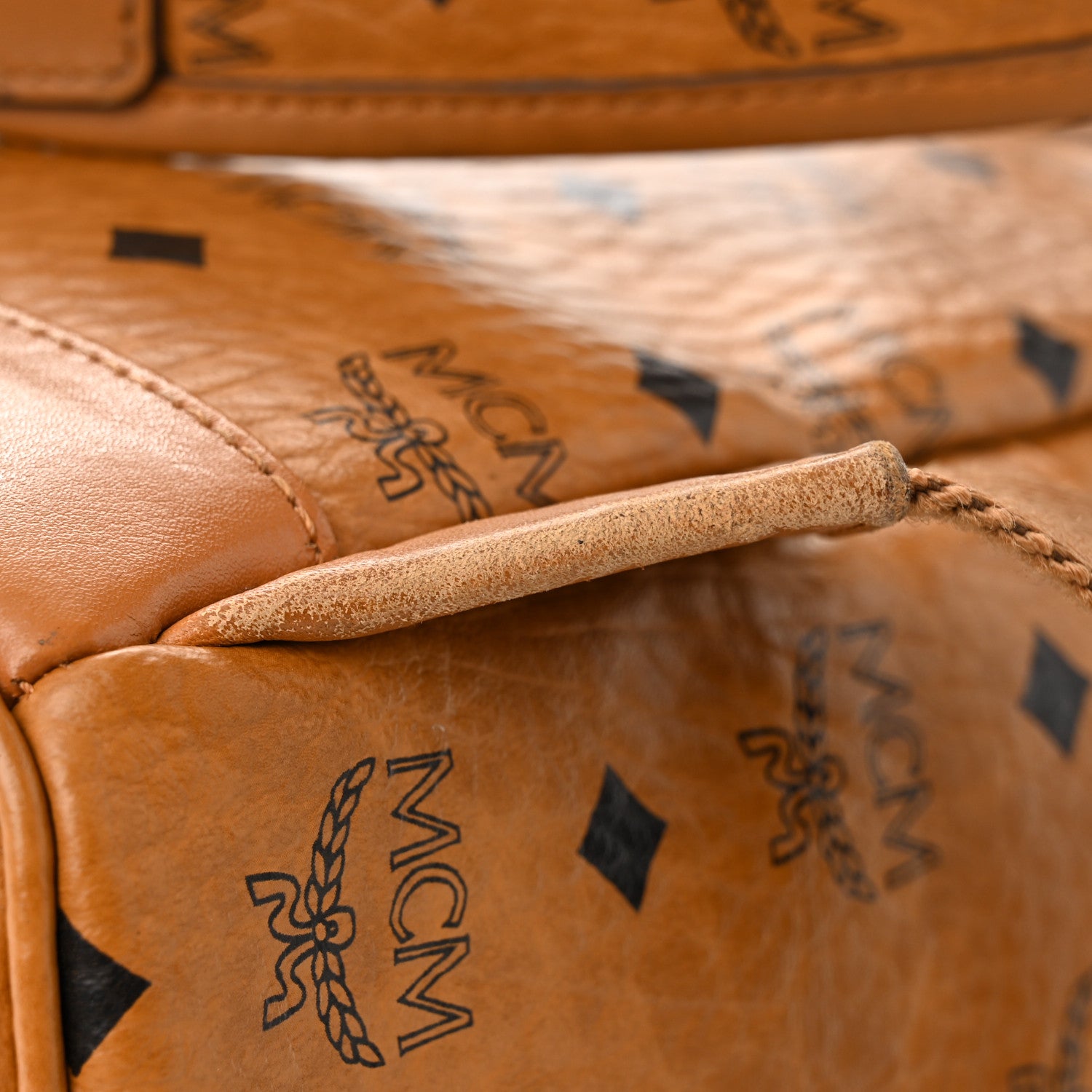 MCM X SAMBYPEN Visetos Small Stark Backpack Cognac 18 of 30