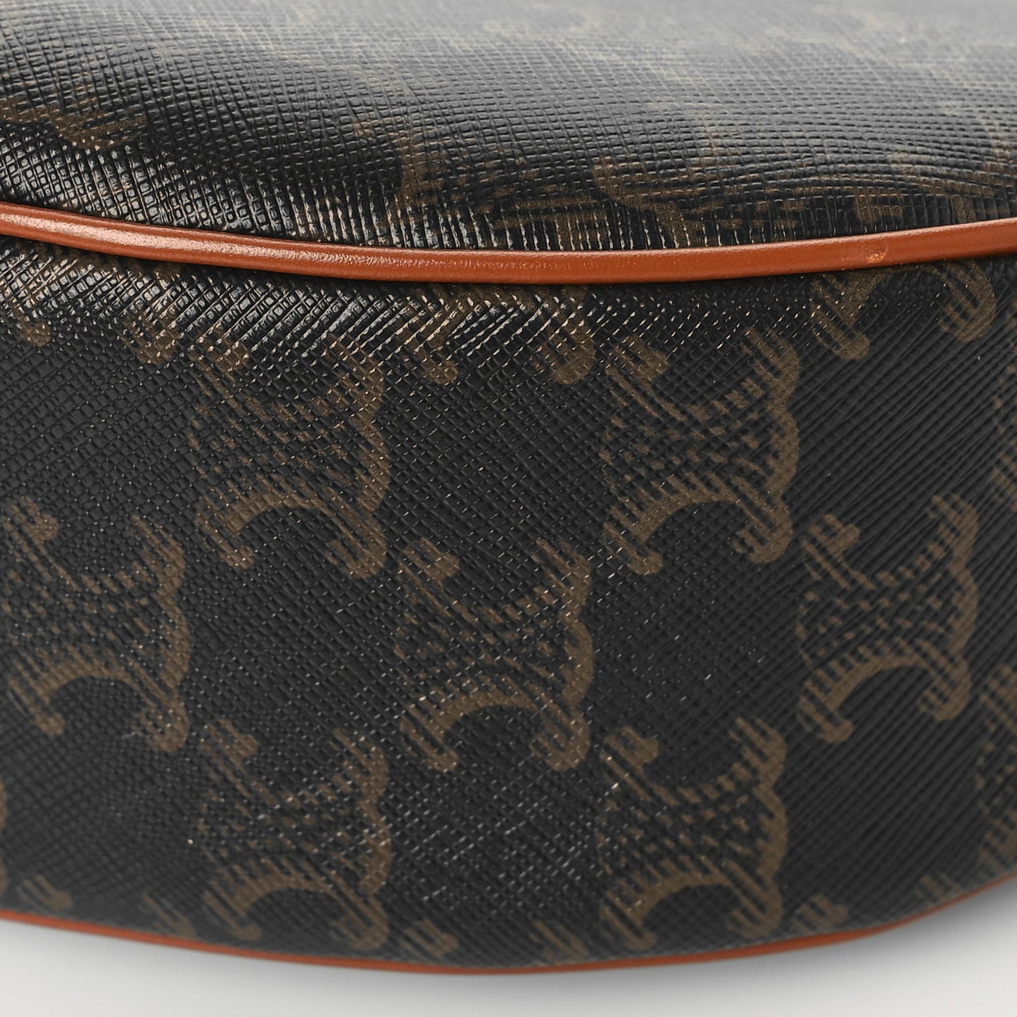 Triomphe Canvas Calfskin Ava Shoulder Bag Tan