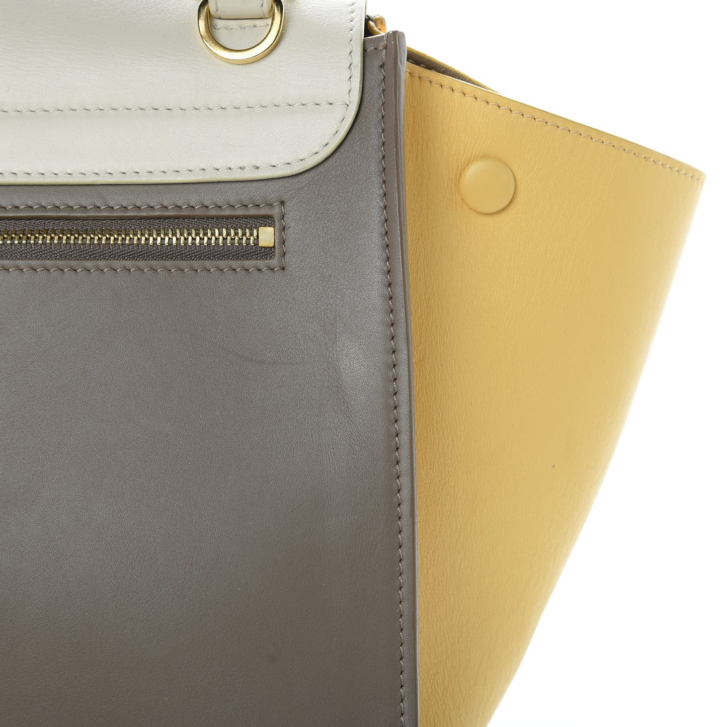 Smooth Calfskin Medium Tri-Color Trapeze Butter