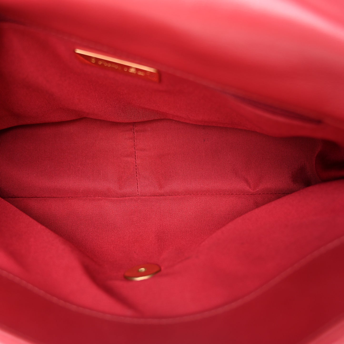 Goatskin Quilted Large Chanel 19 Flap Red