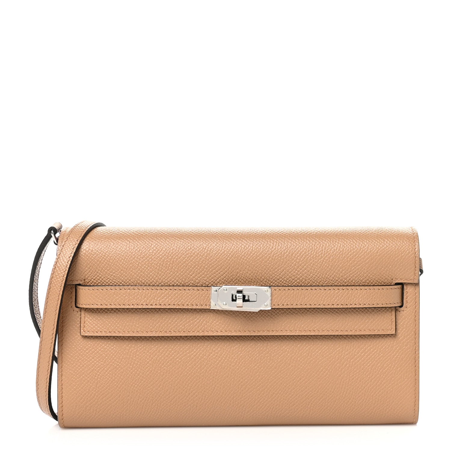 Hermes Epsom Verso Kelly Wallet To Go Chai Mauve Sylvestre 1 of 12