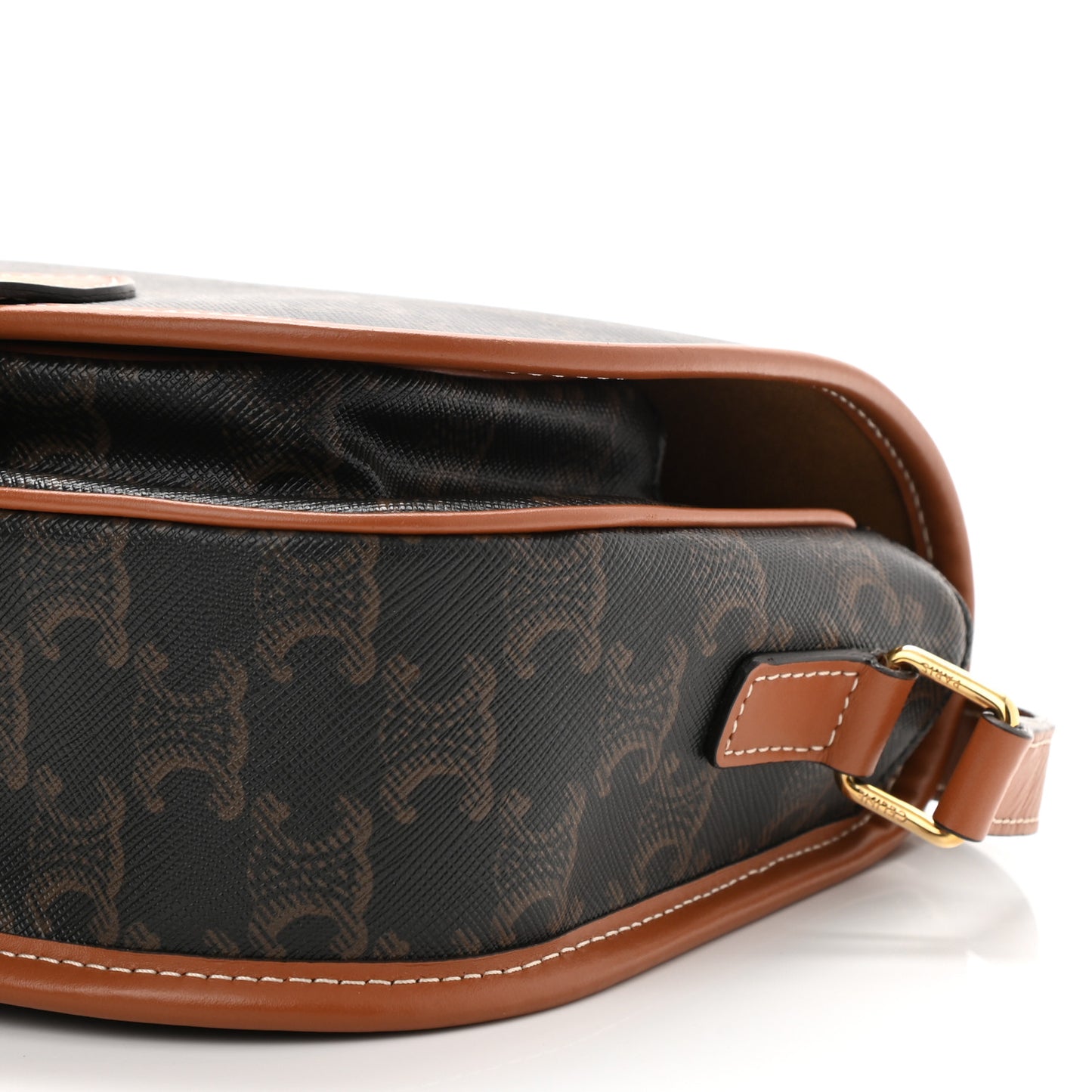 Triomphe Canvas Medium Folco Bag Tan