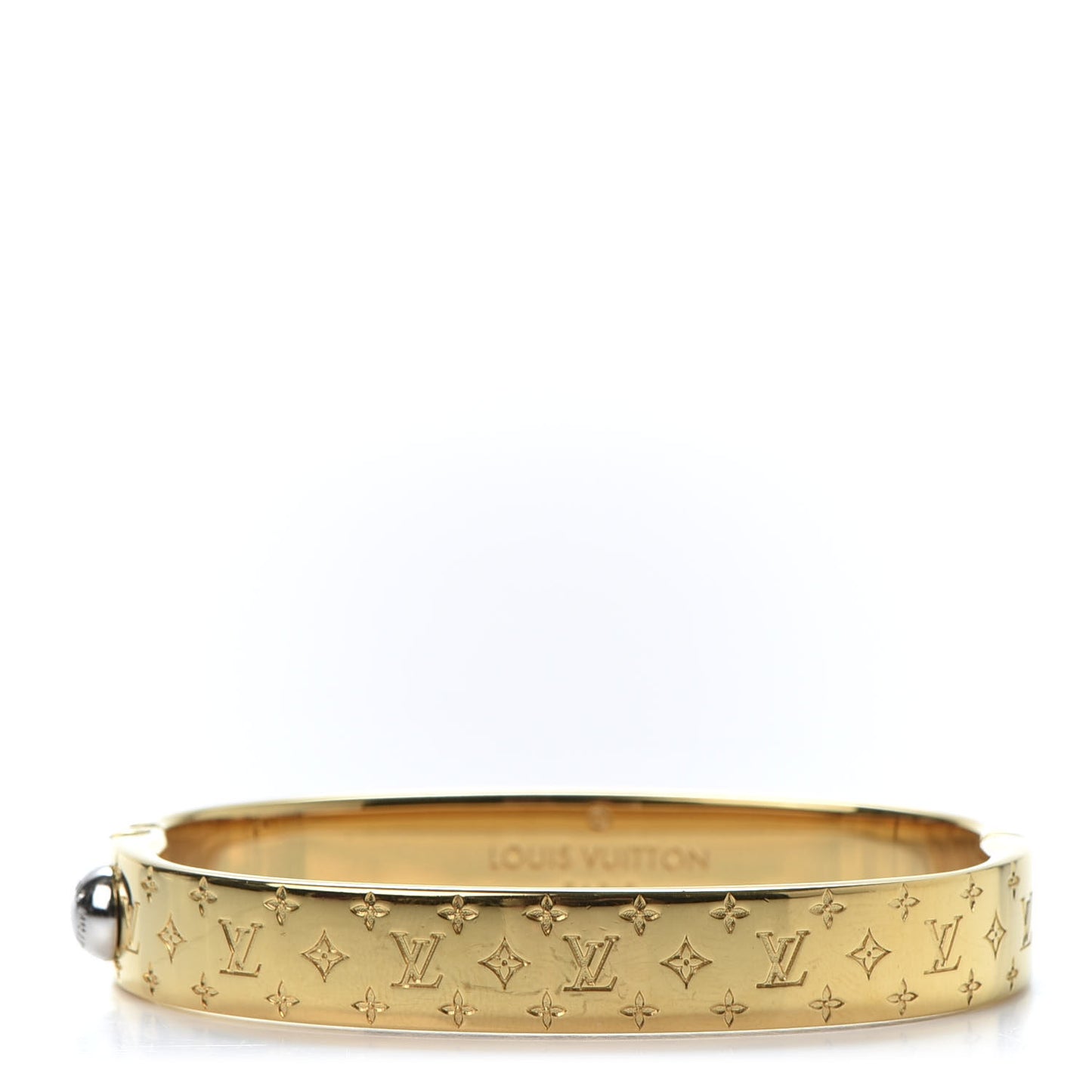 Brass Monogram Nanogram Cuff S Gold