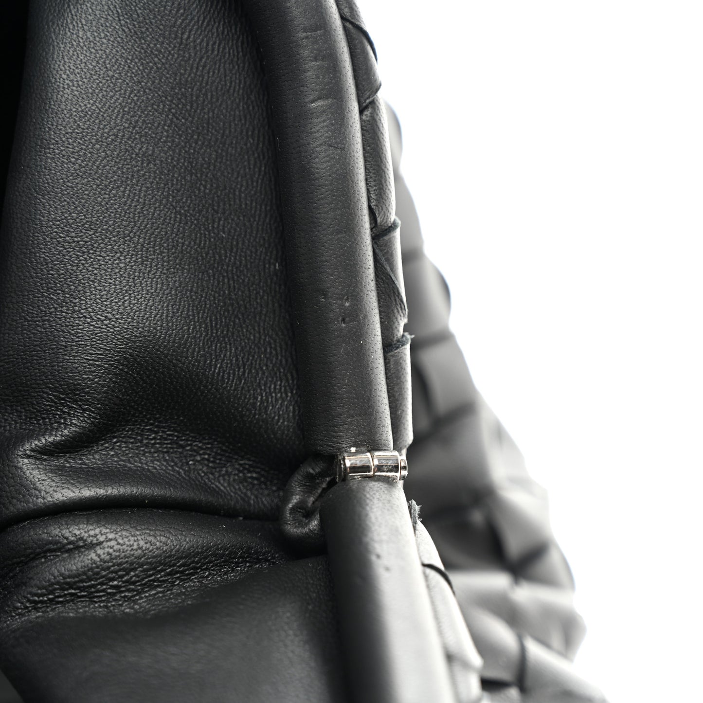 Nappa Maxi Intreccio The Pouch Oversized Clutch Black