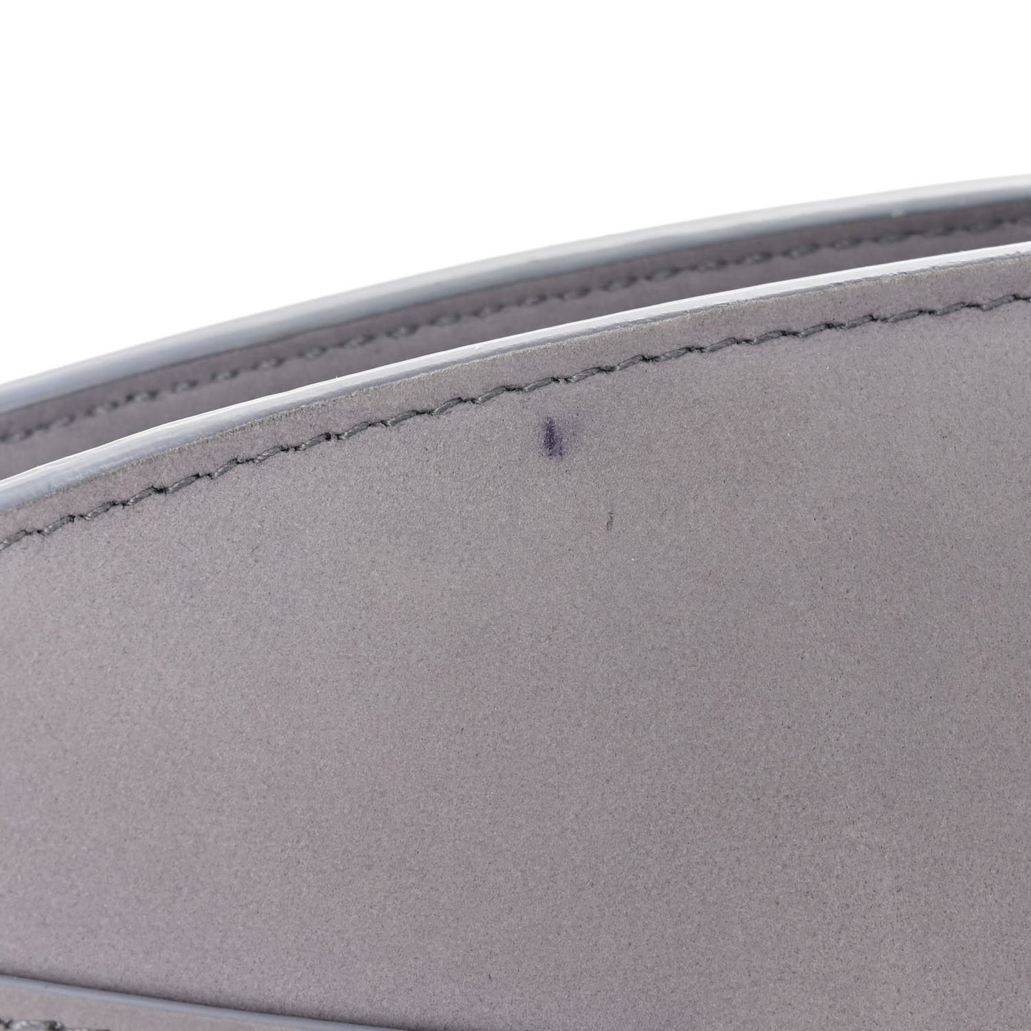 Calfskin Large Hug Pouch Fog Gray