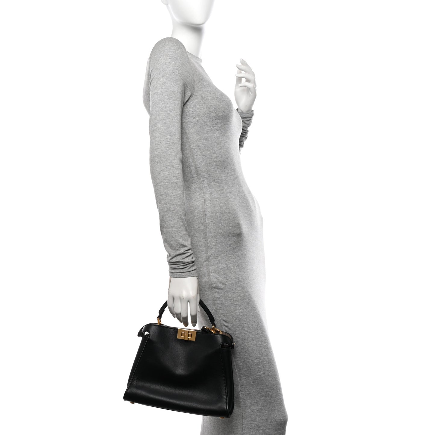 Vitello Tahiti Burro Medium Peekaboo Iconic Essentially Satchel Black Corda