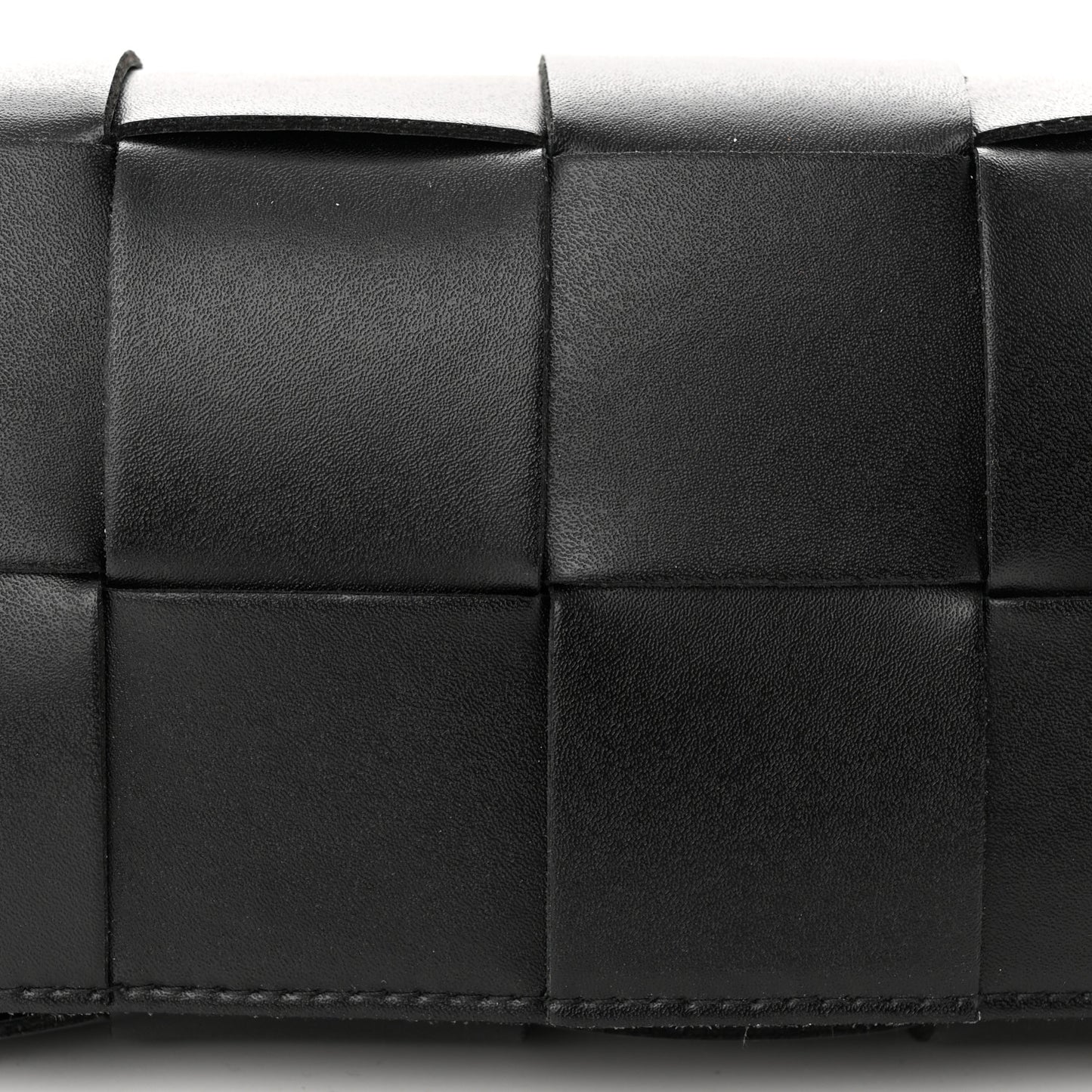 Nappa Maxi Intreccio The Belt Cassette Bag Black