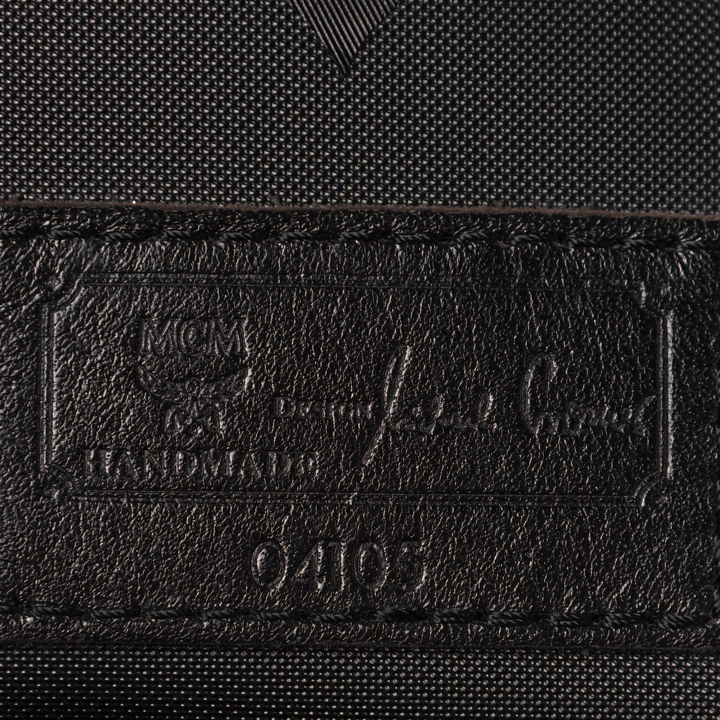 Monogram Coated Canvas Tote Bag Black