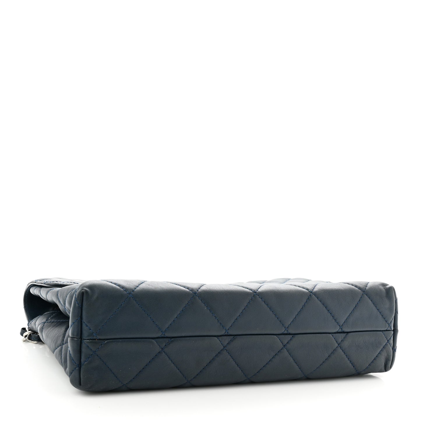 Calfskin Quilted In The Business Flap Dark Navy Blue