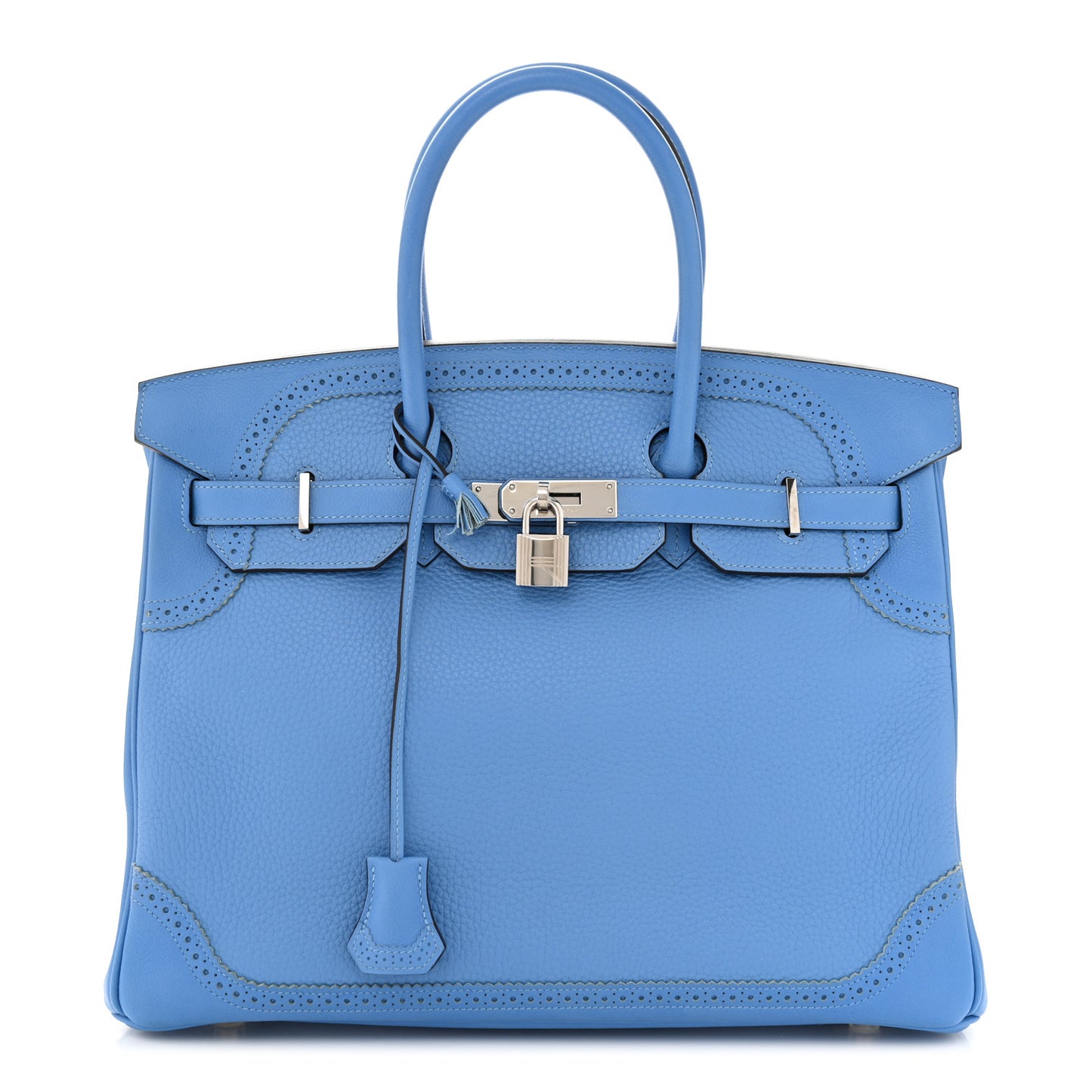 Togo Swift Ghillies Birkin 35 Bleu Paradis