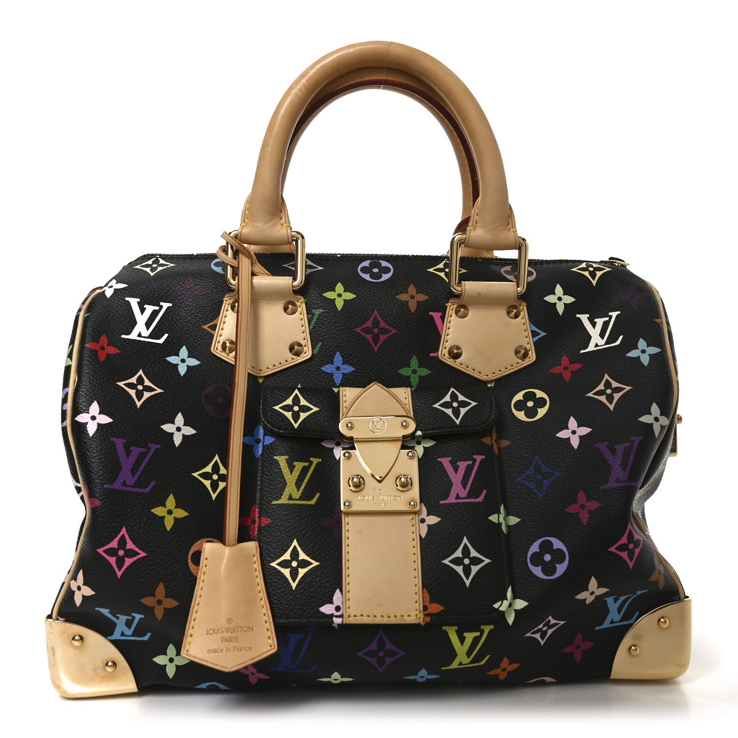 Louis Vuitton Monogram Multicolor Speedy 30 Black 1840363
