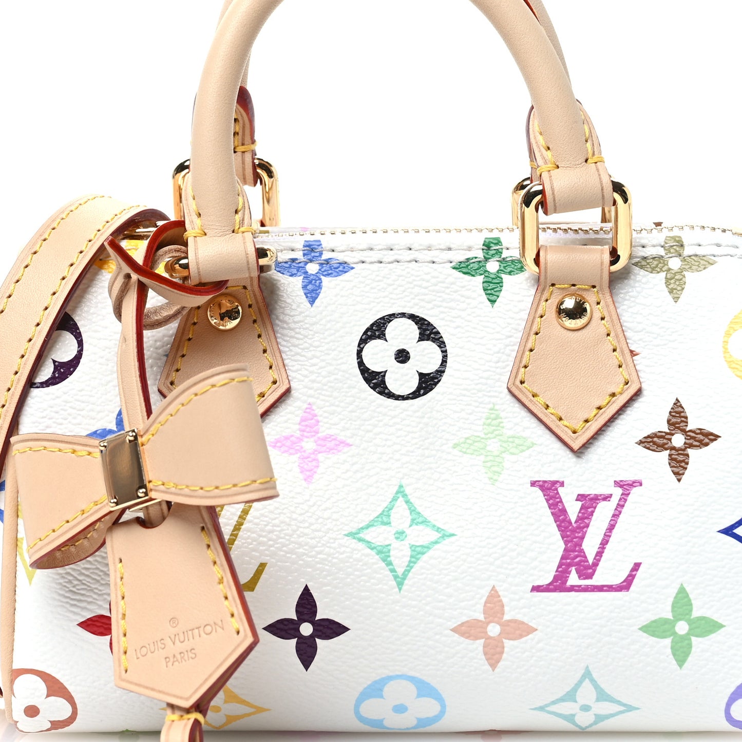 LV X TM Monogram Multicolor Nano Speedy White