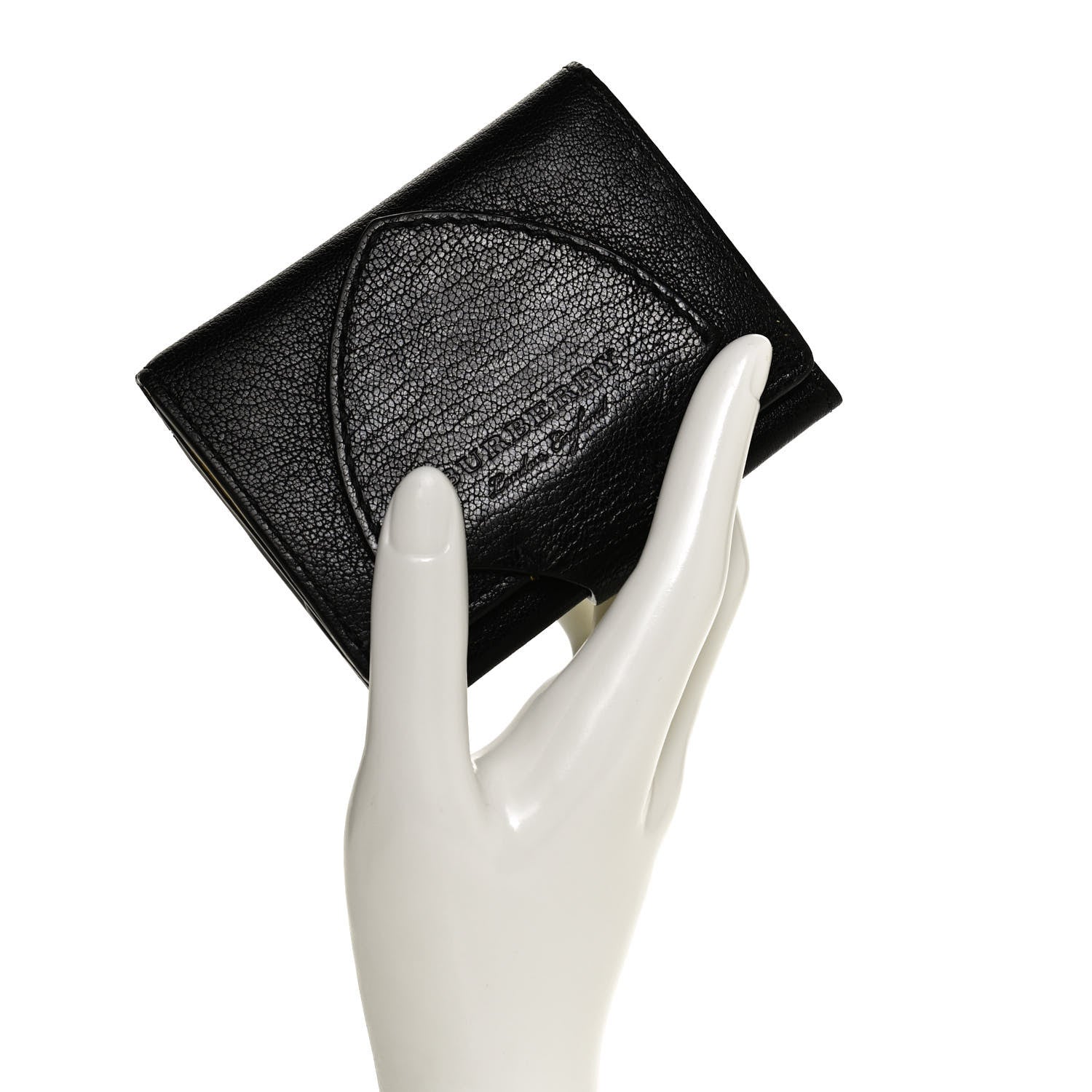 Burberry Grainy Calfskin Harlow Bifold Wallet Black 2 of 8