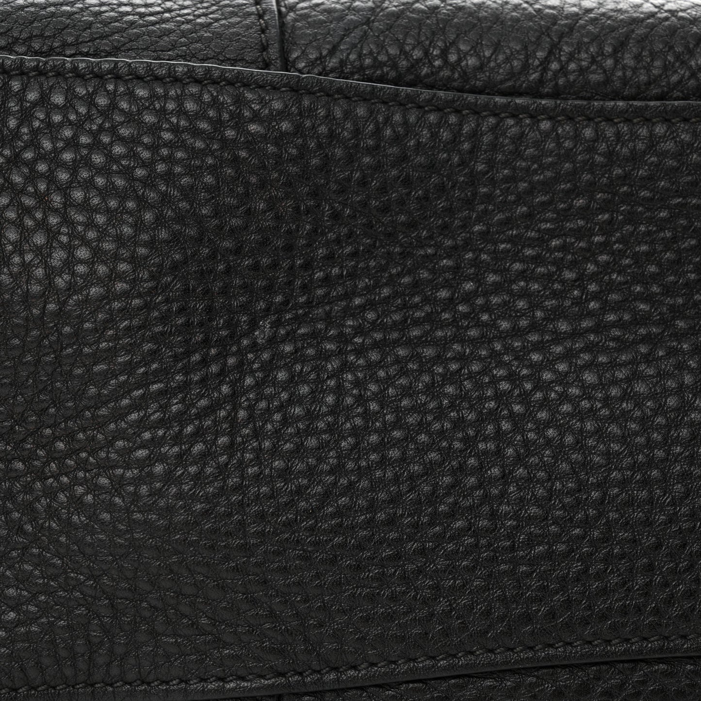 Vitello Daino Shopping Satchel Black