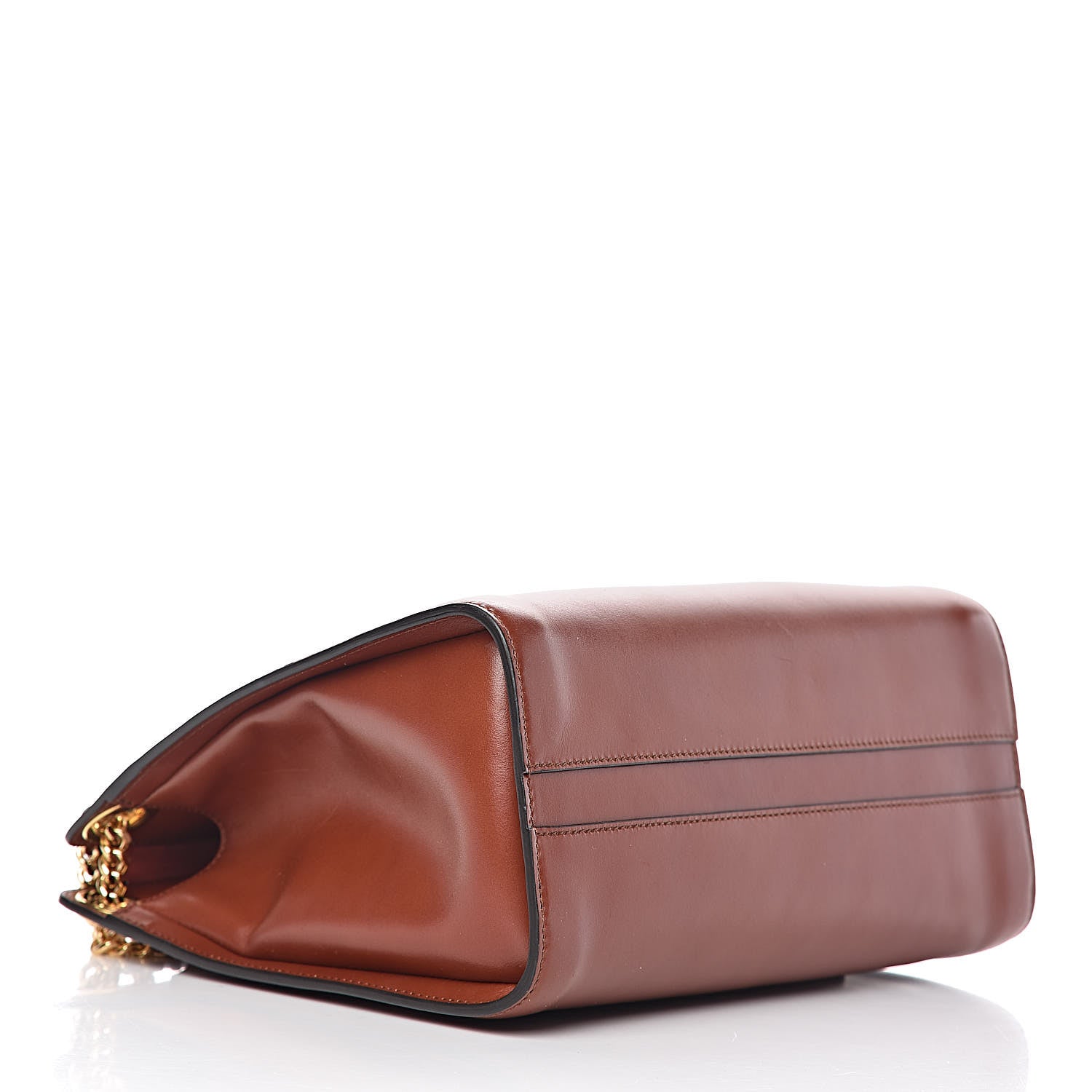 Chloe Shiny Calfskin Medium Annie Shoulder Bag Whiskey 4 of 15