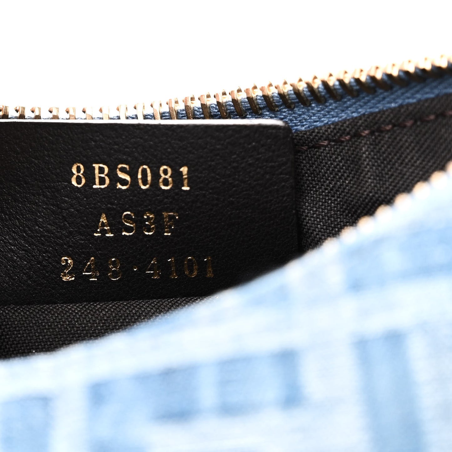 Denim Vitello King F is Fendi FF Embroidered Mini Fendigraphy Hobo Bag Denim Sand