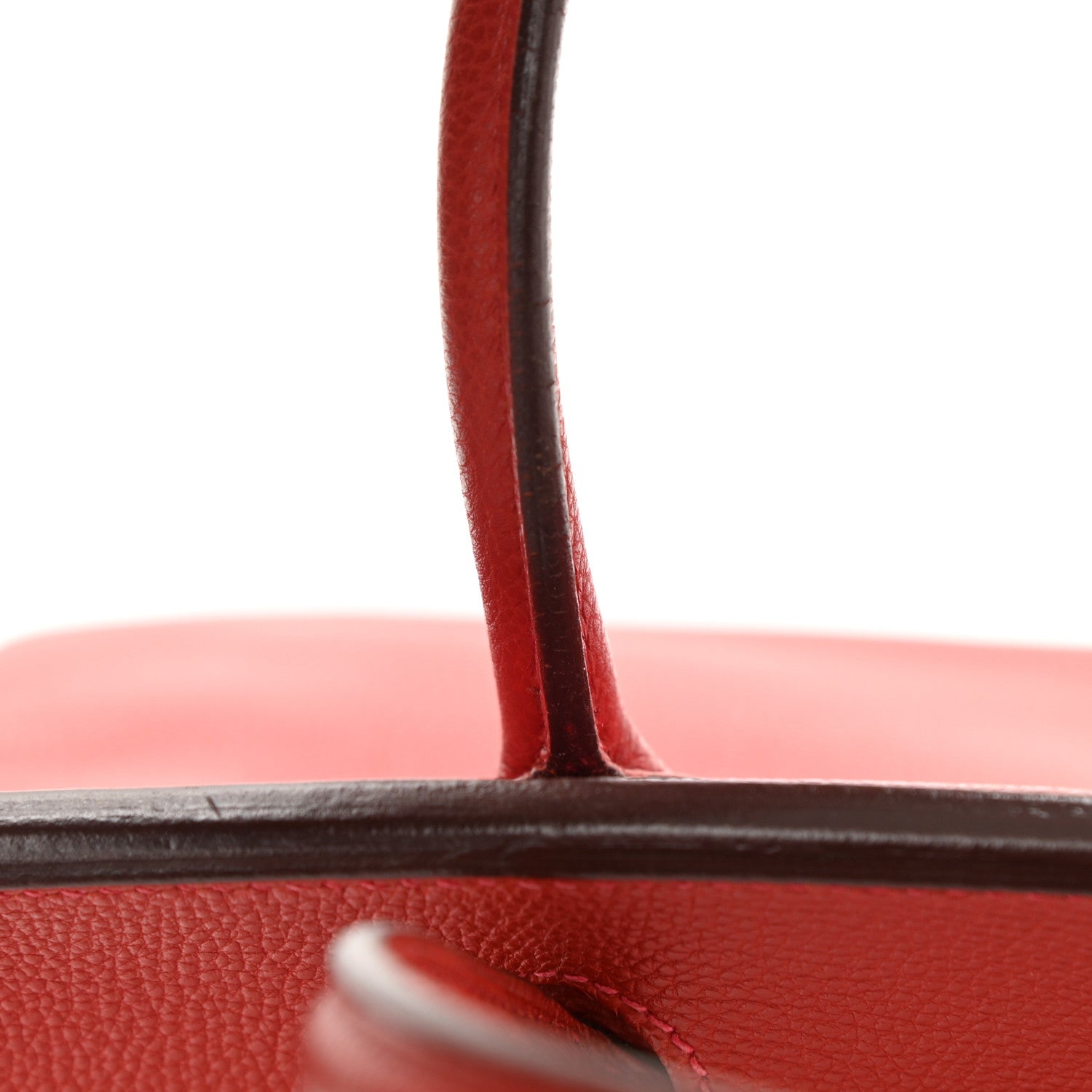 Hermes Togo Bi-Color Birkin 30 Rouge Casaque Potiron 12 of 17