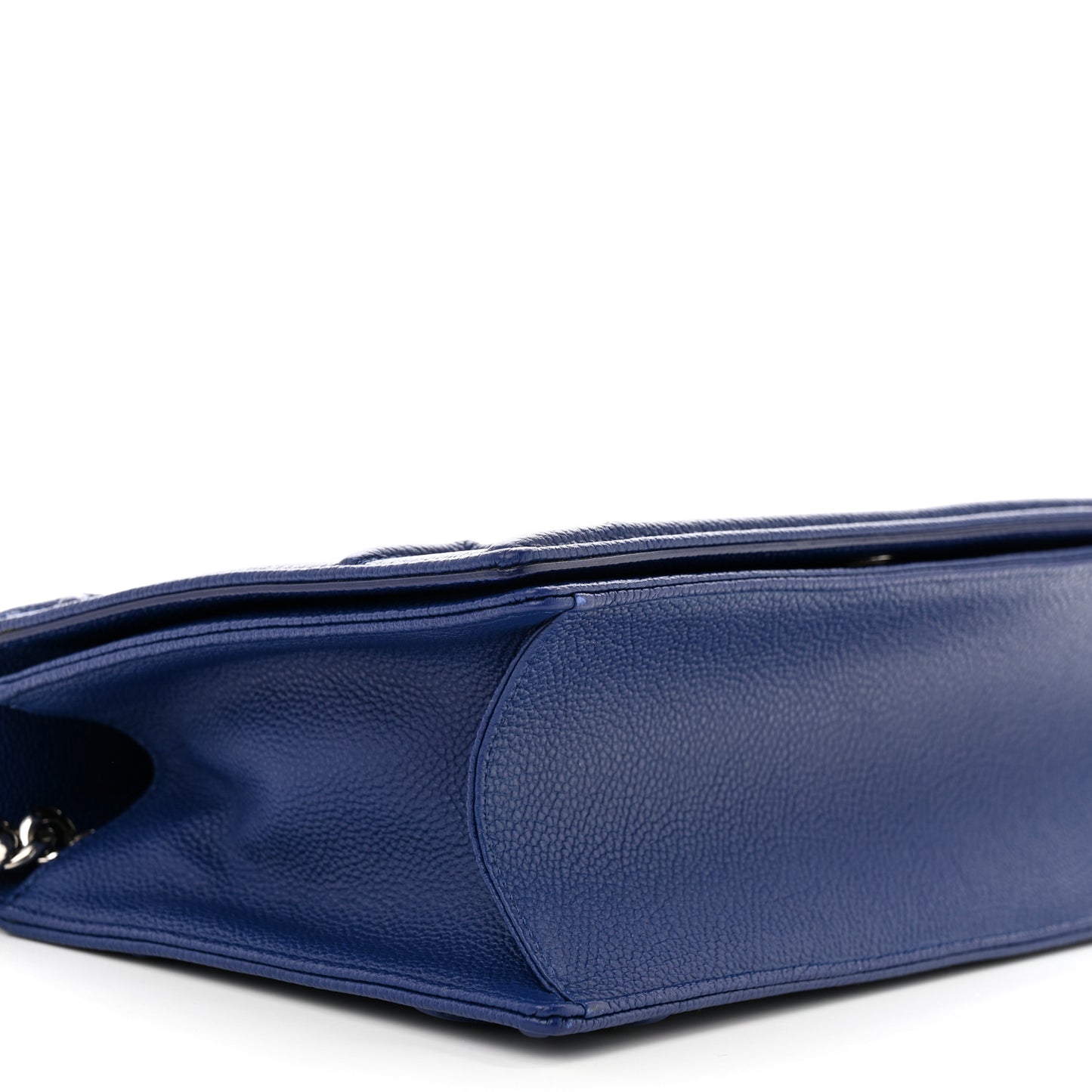 Grained Calfskin Small Diorama Flap Bag Bleu De Minuit